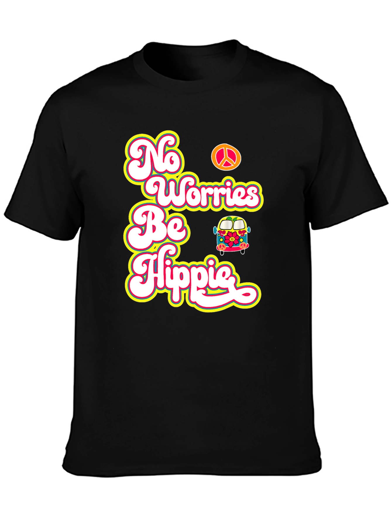 No Worries Be Hippie T-Shirt