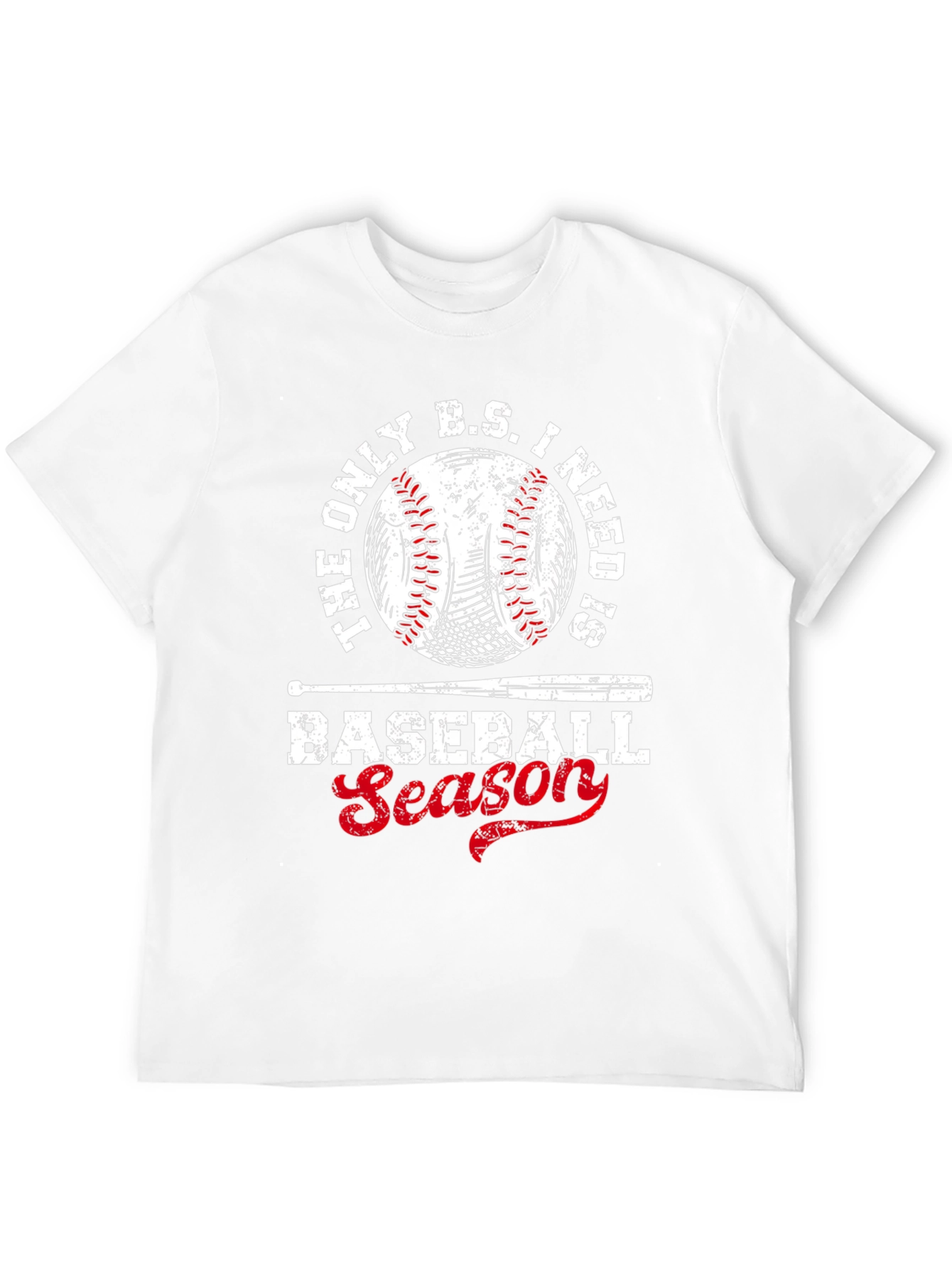 Baseball Season T-Shirt - The Only B.S. I Need