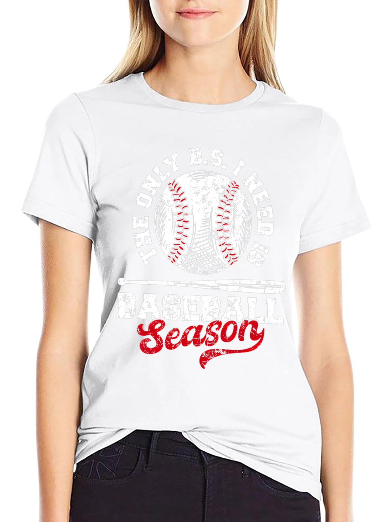 Baseball Season T-Shirt - The Only B.S. I Need
