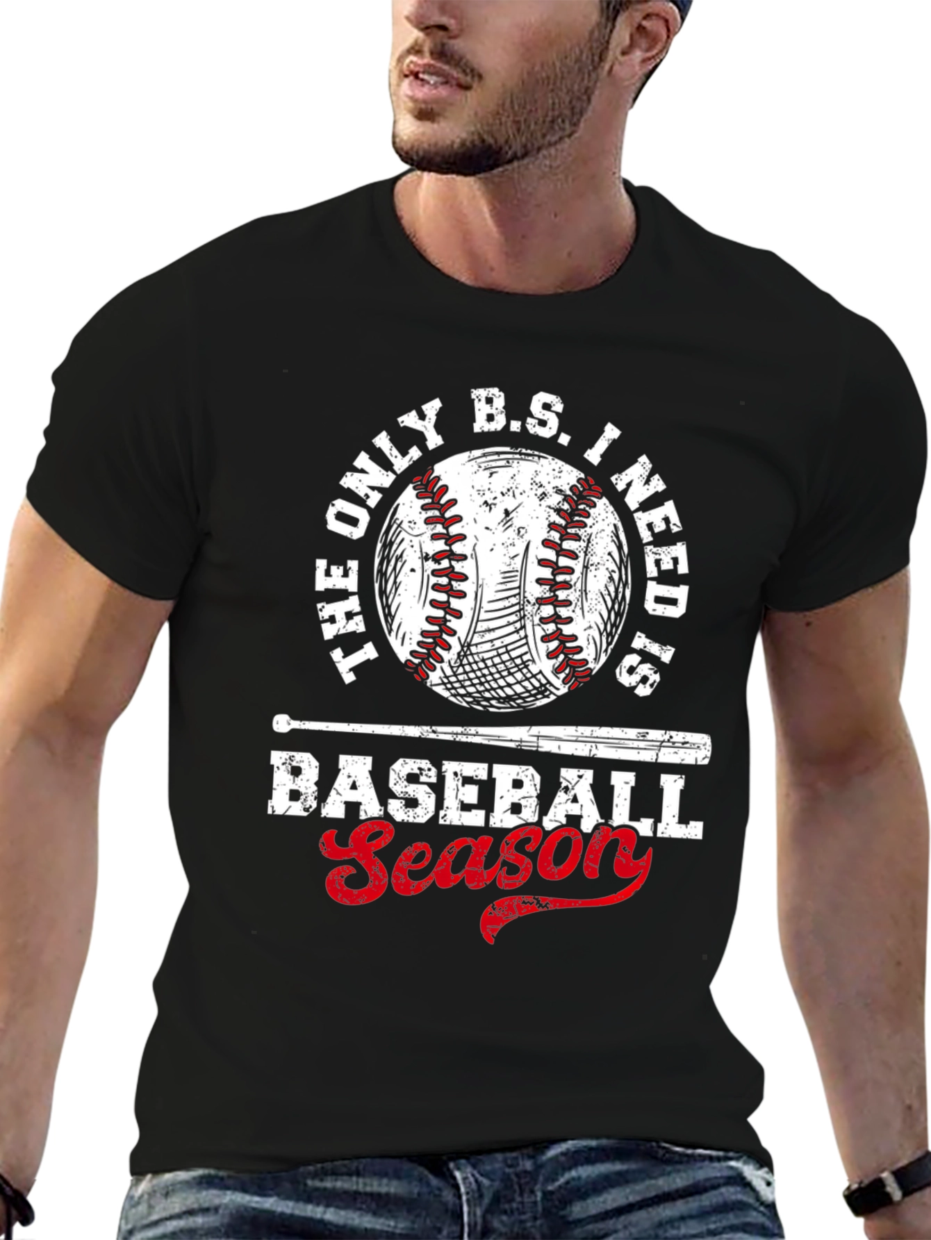 Baseball Season T-Shirt - The Only B.S. I Need