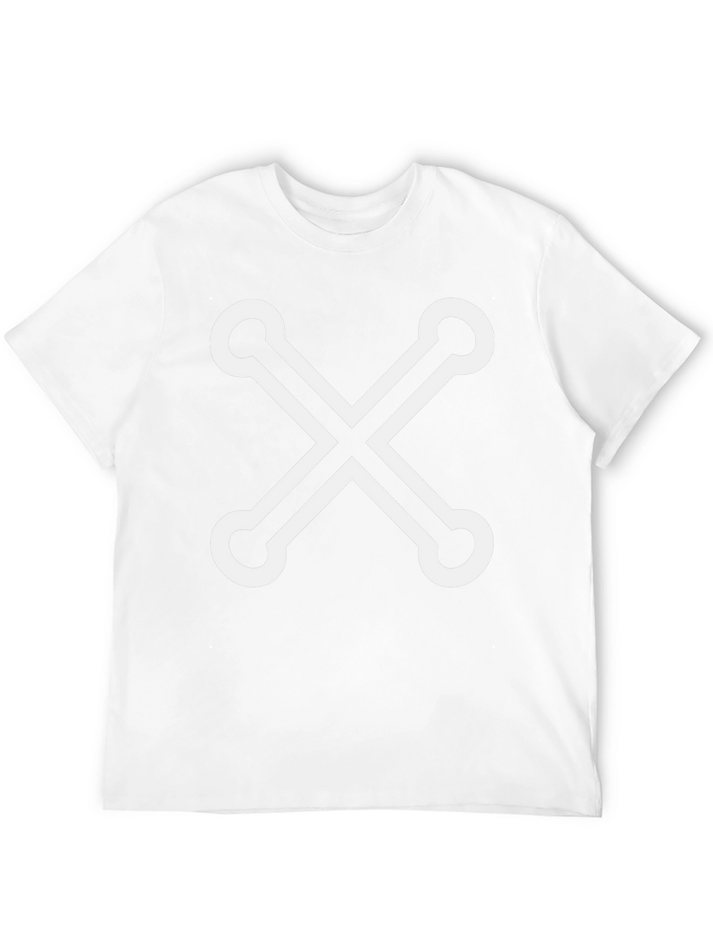 Stylish Black Tee with Unique X Design