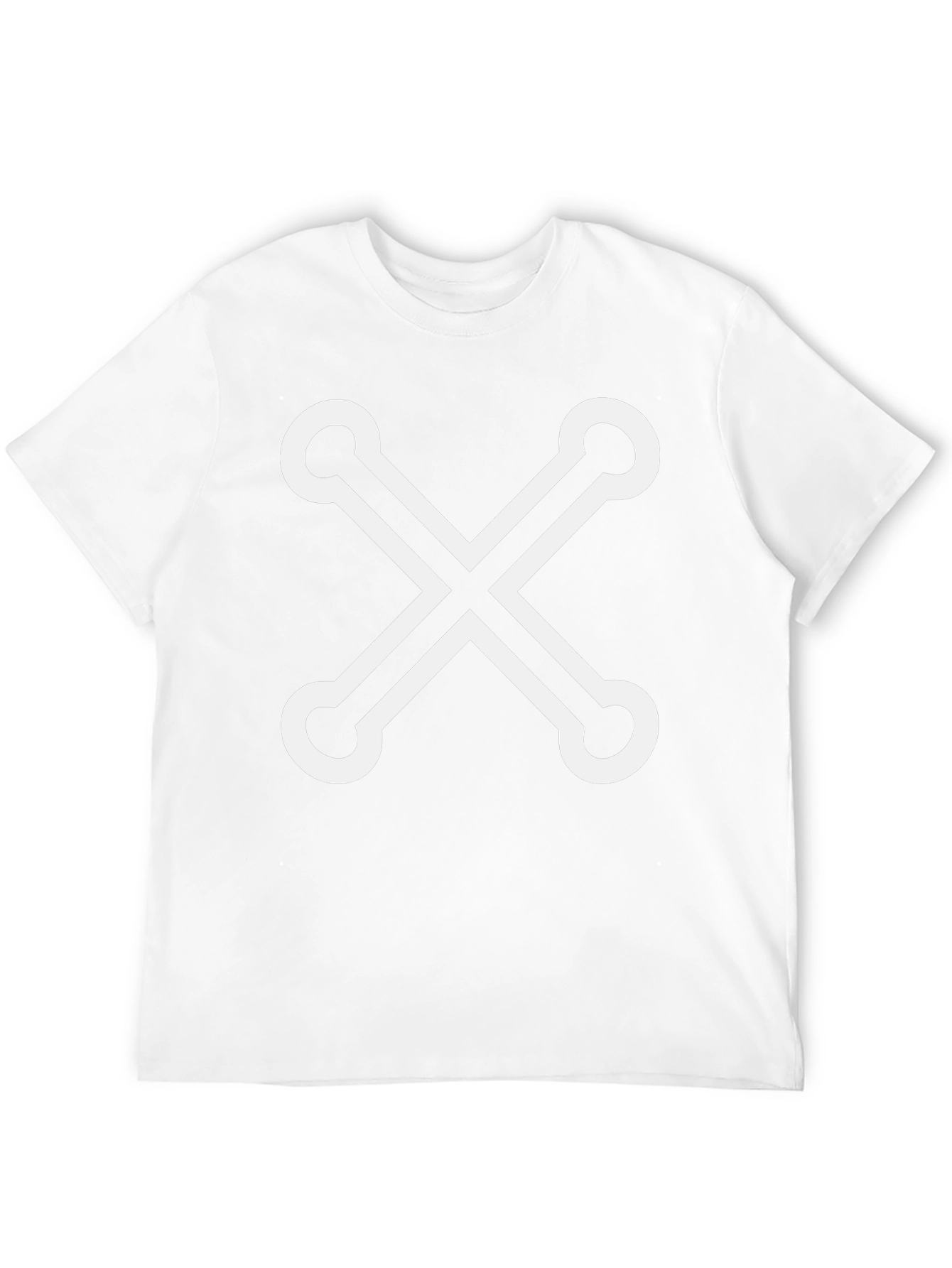 Stylish Black Tee with Unique X Design