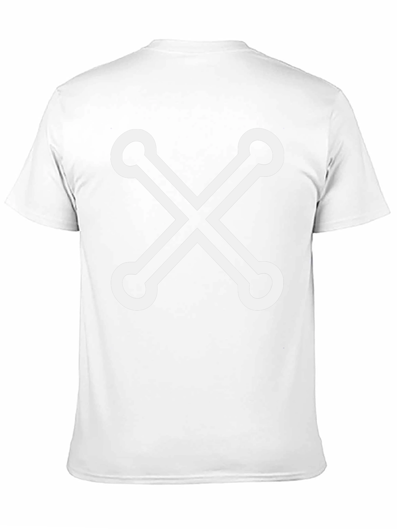 Stylish Black Tee with Unique X Design