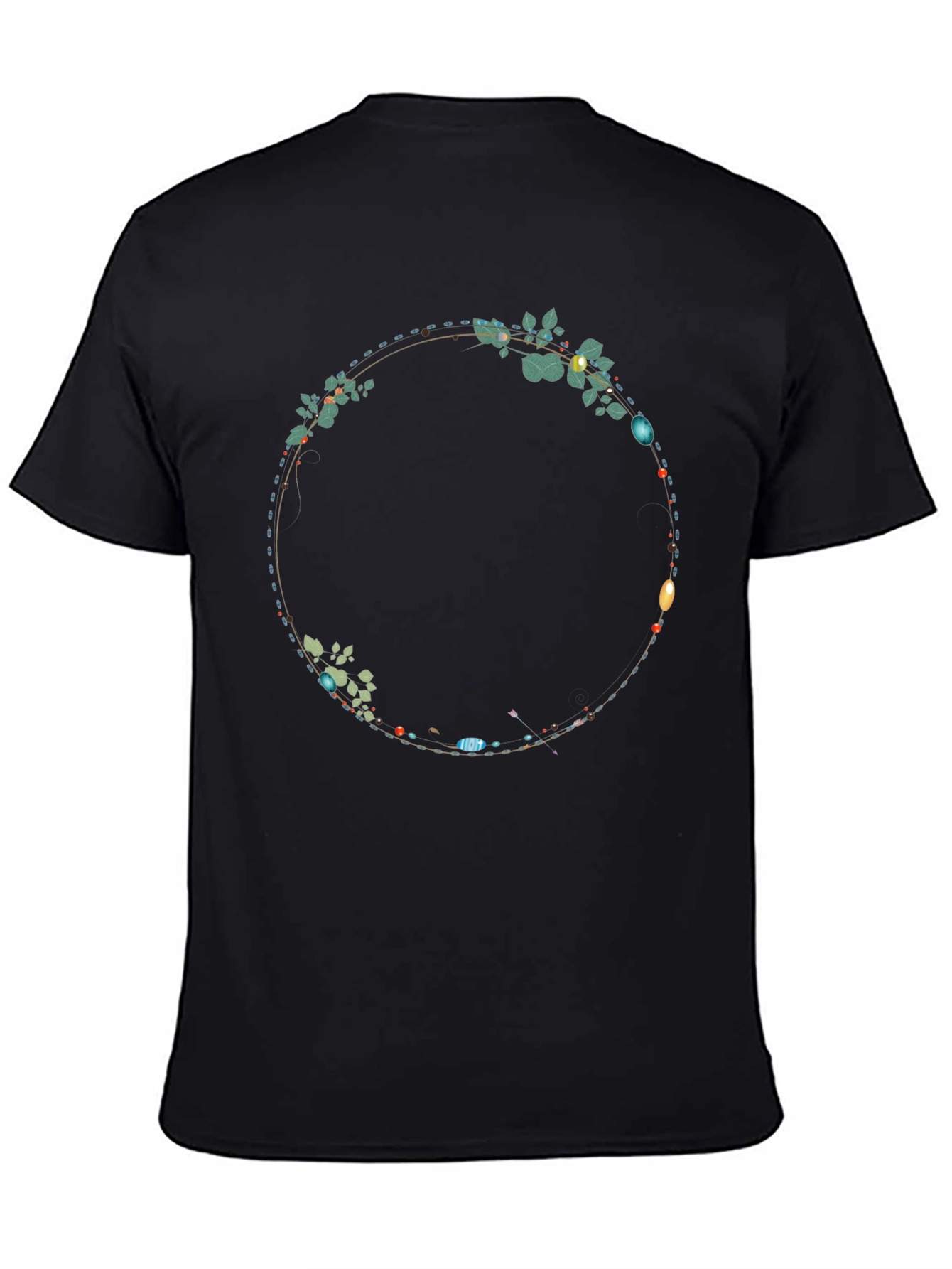 Floral Circle Graphic Tee - Stylish Casual Wear