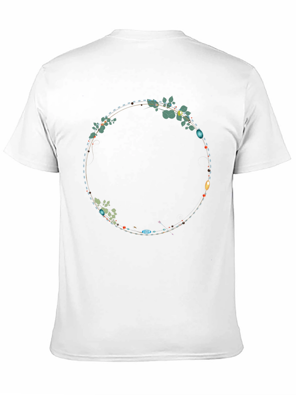 Floral Circle Graphic Tee - Stylish Casual Wear
