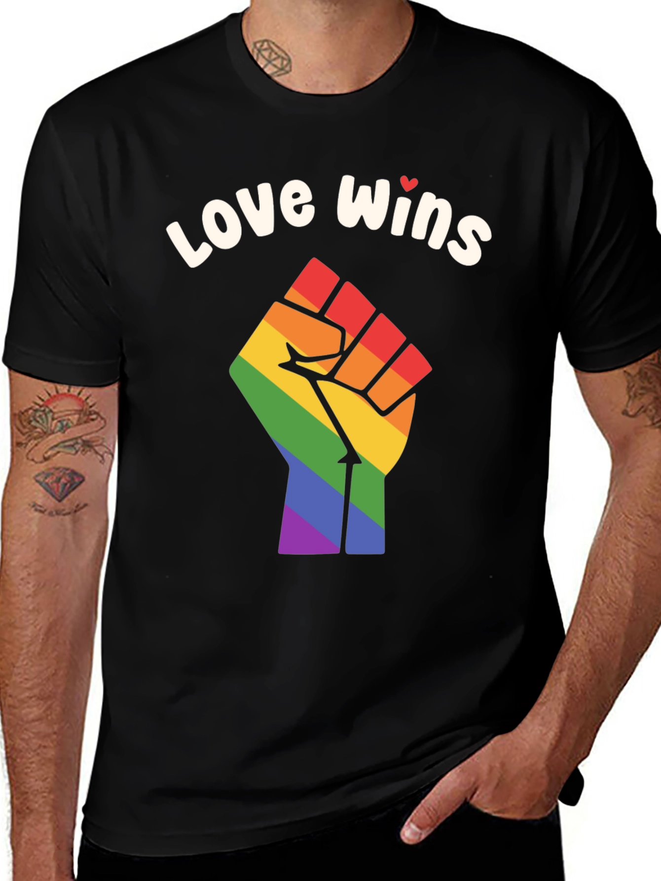 Love Wins Pride Fist T-Shirt