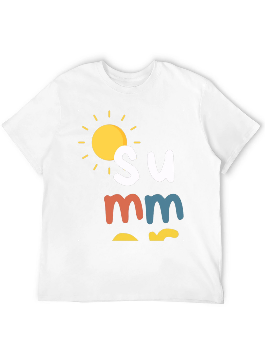 Summer Graphic Tee - Black Casual T-Shirt