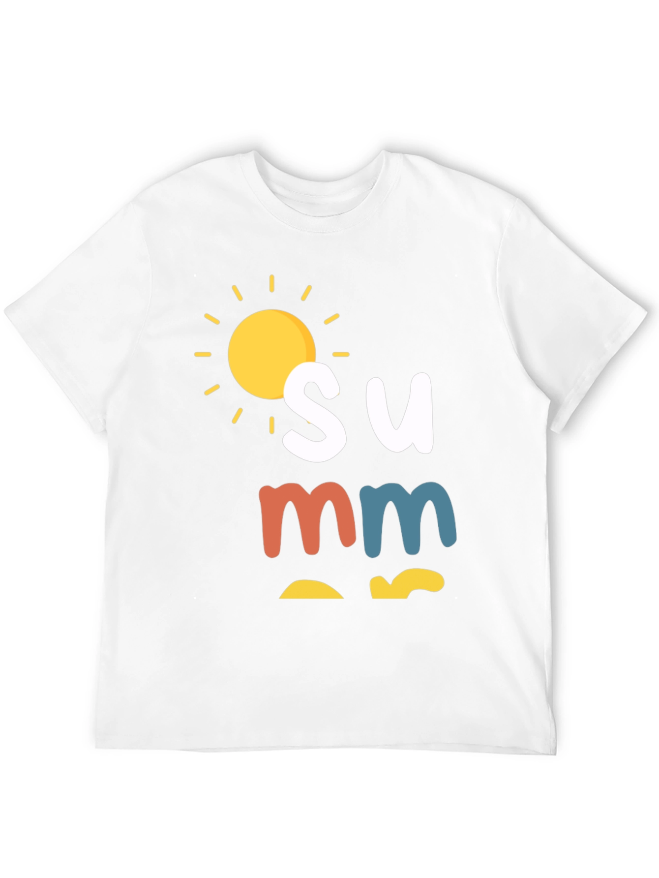 Summer Graphic Tee - Black Casual T-Shirt