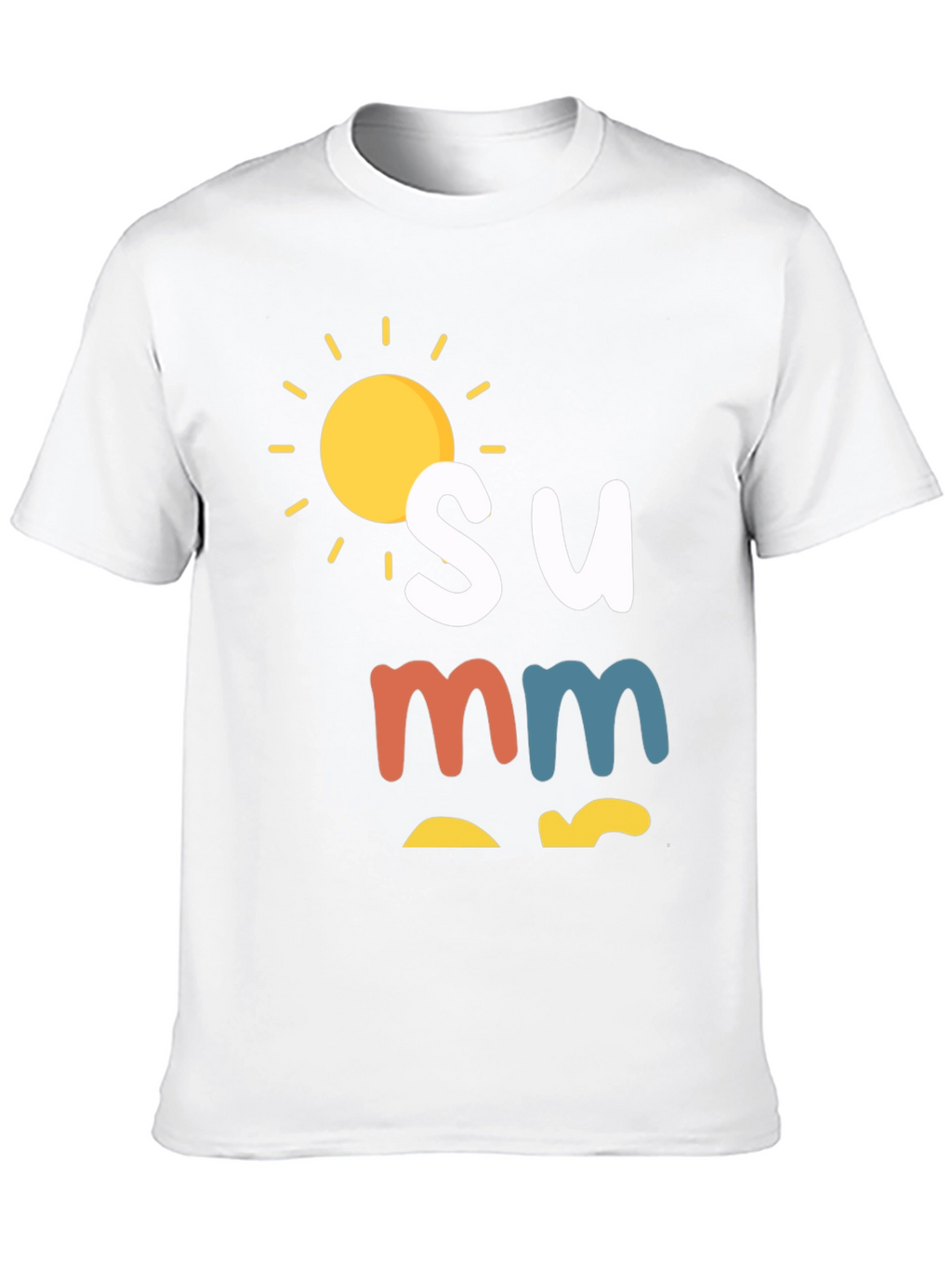 Summer Graphic Tee - Black Casual T-Shirt