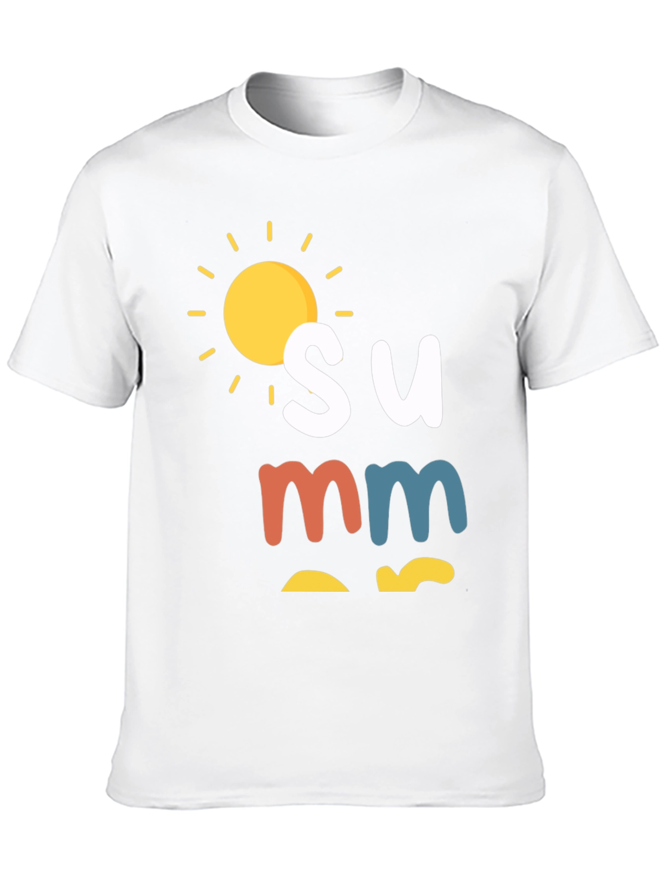 Summer Graphic Tee - Black Casual T-Shirt