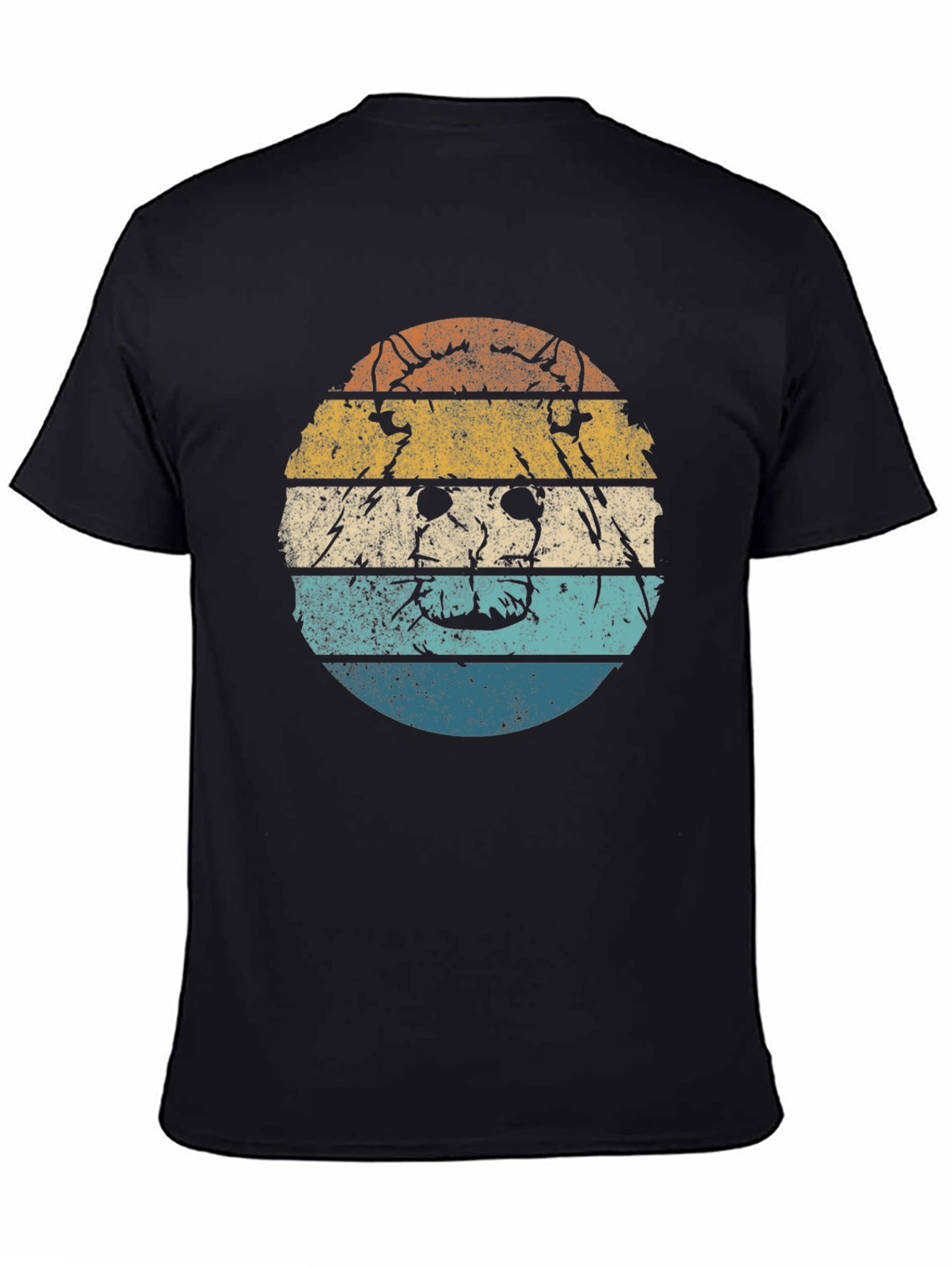 Retro Dog Graphic Tee - Vintage Style T-Shirt