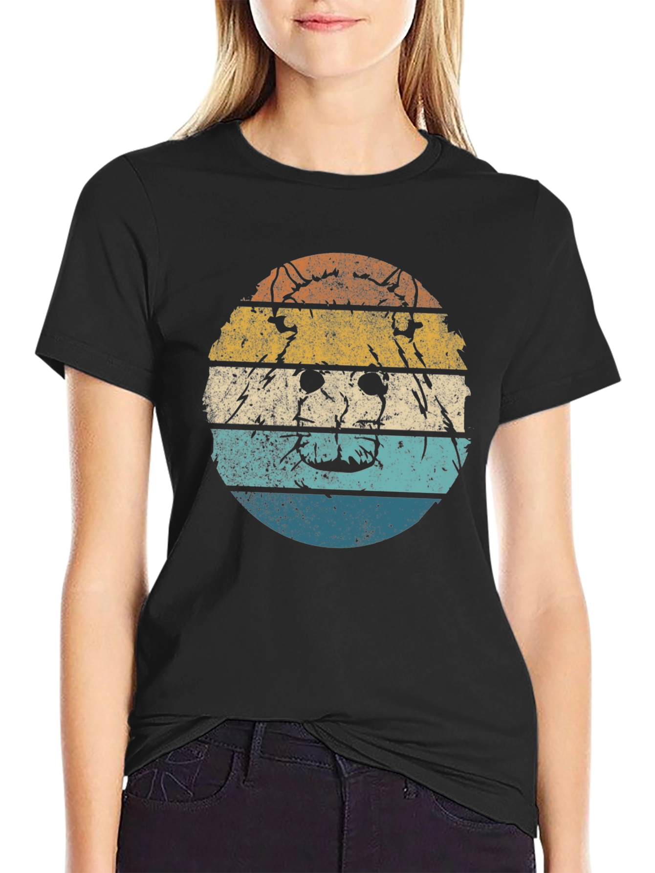 Retro Dog Graphic Tee - Vintage Style T-Shirt