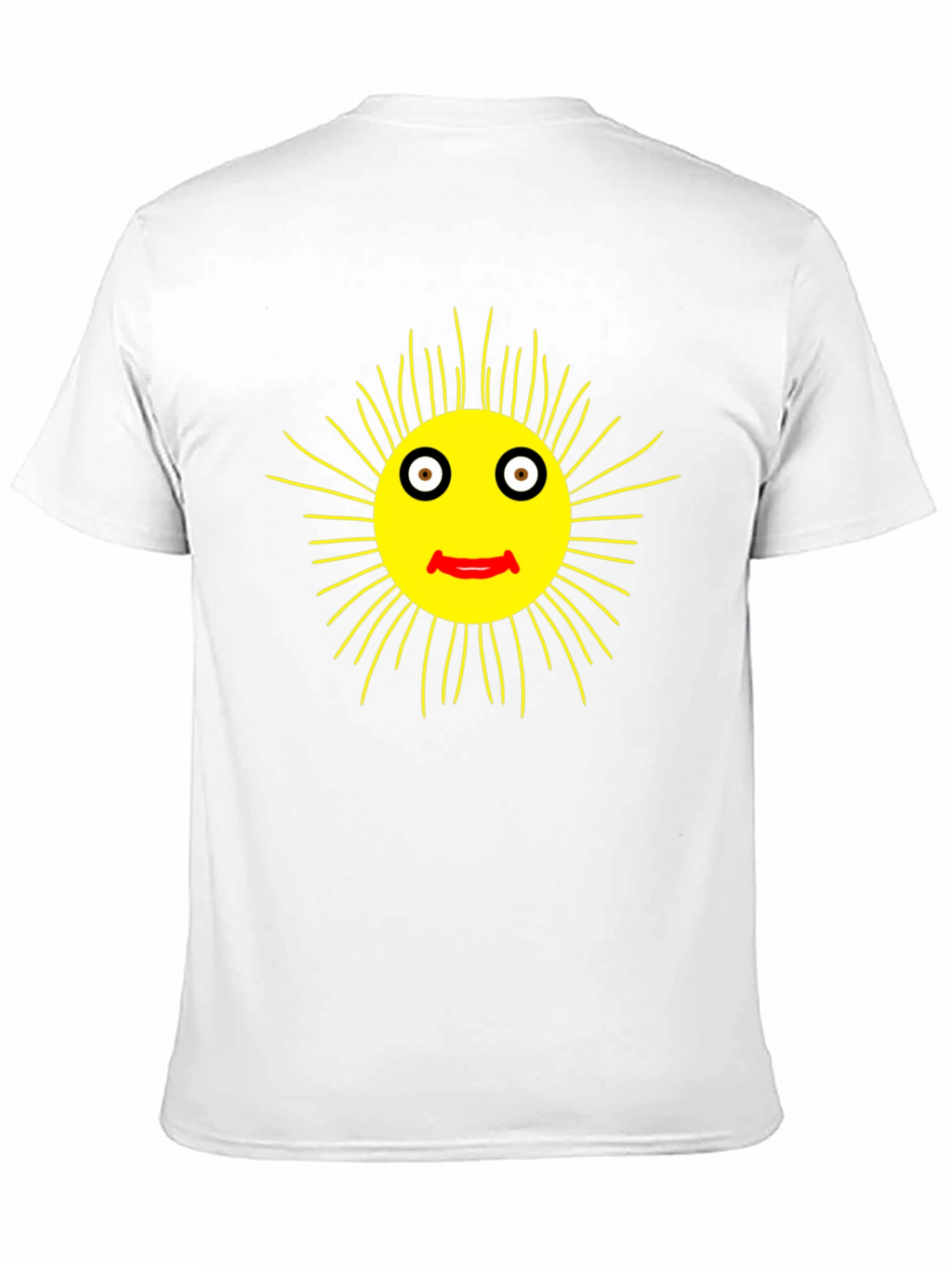 Smiling Sun Graphic Black T-Shirt - Casual Comfort