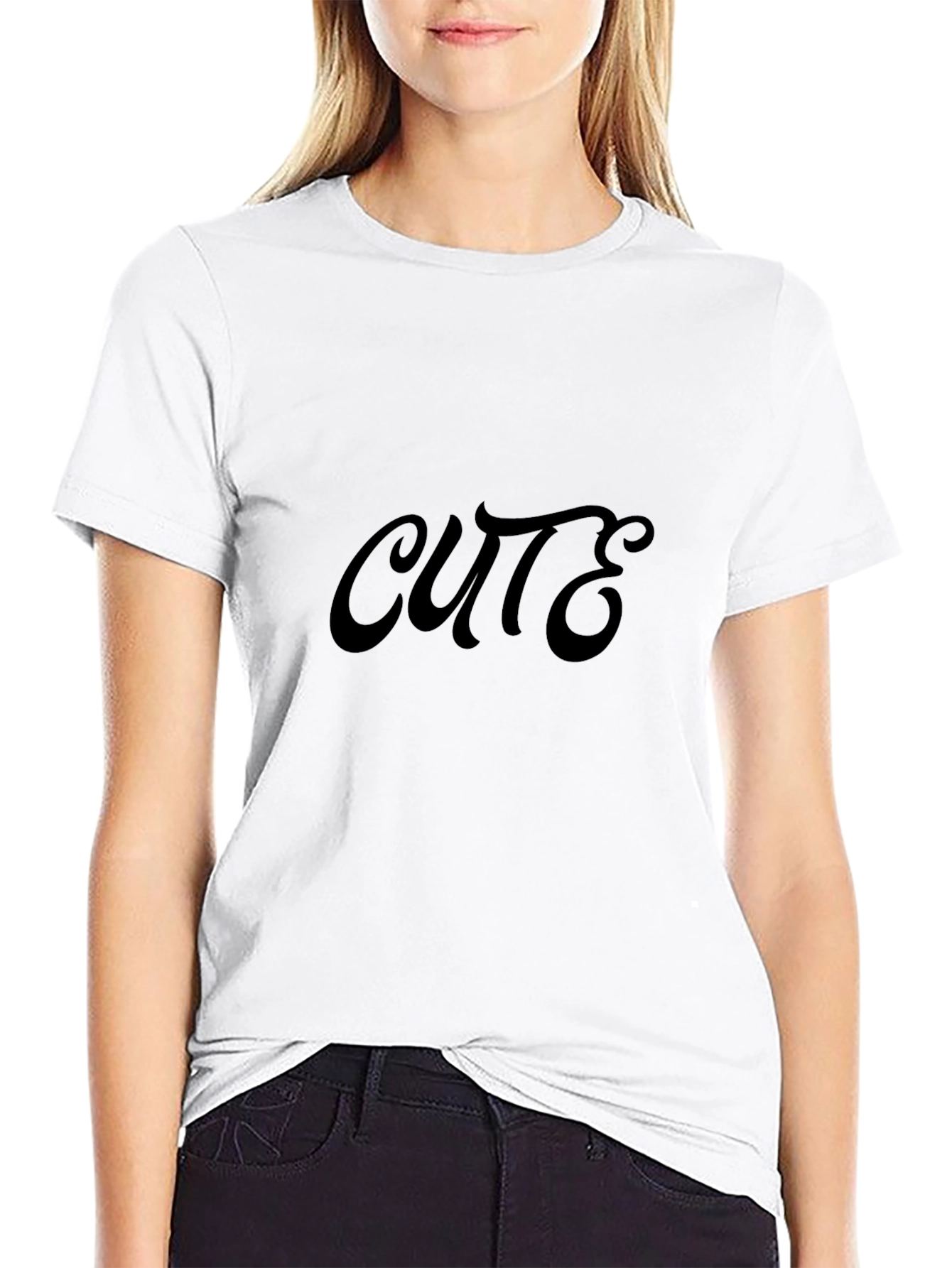 Cute Black T-Shirt - Stylish & Comfortable