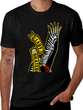 Lady Skateboarder Vulture Graphic T-Shirt