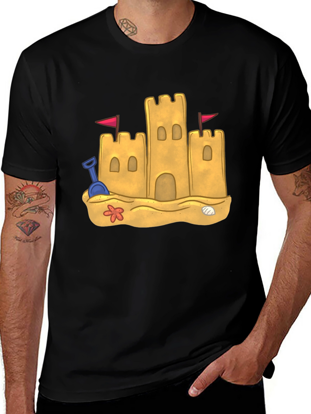 Sandcastle Graphic Tee - Beach Vibes
