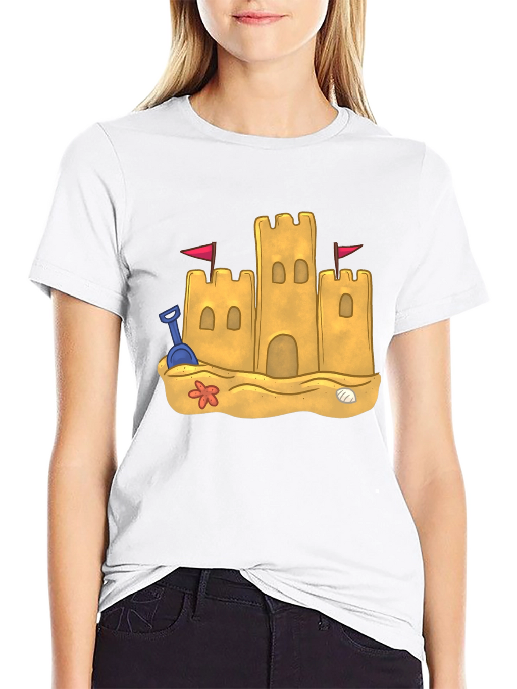 Sandcastle Graphic Tee - Beach Vibes
