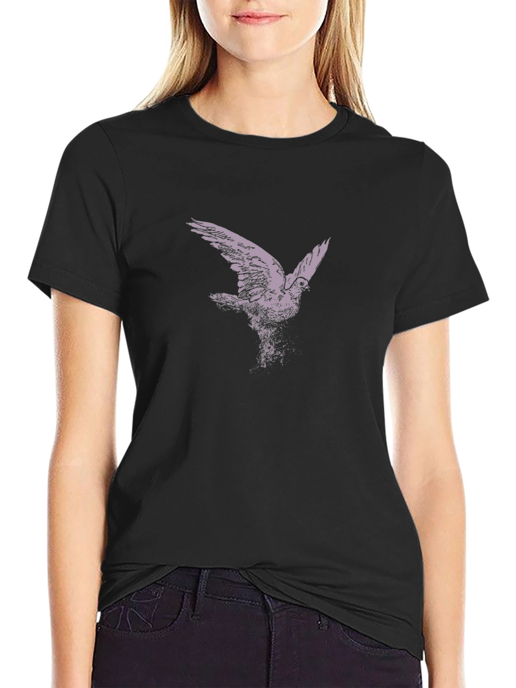 Black Bird Graphic Tee - Stylish & Unique