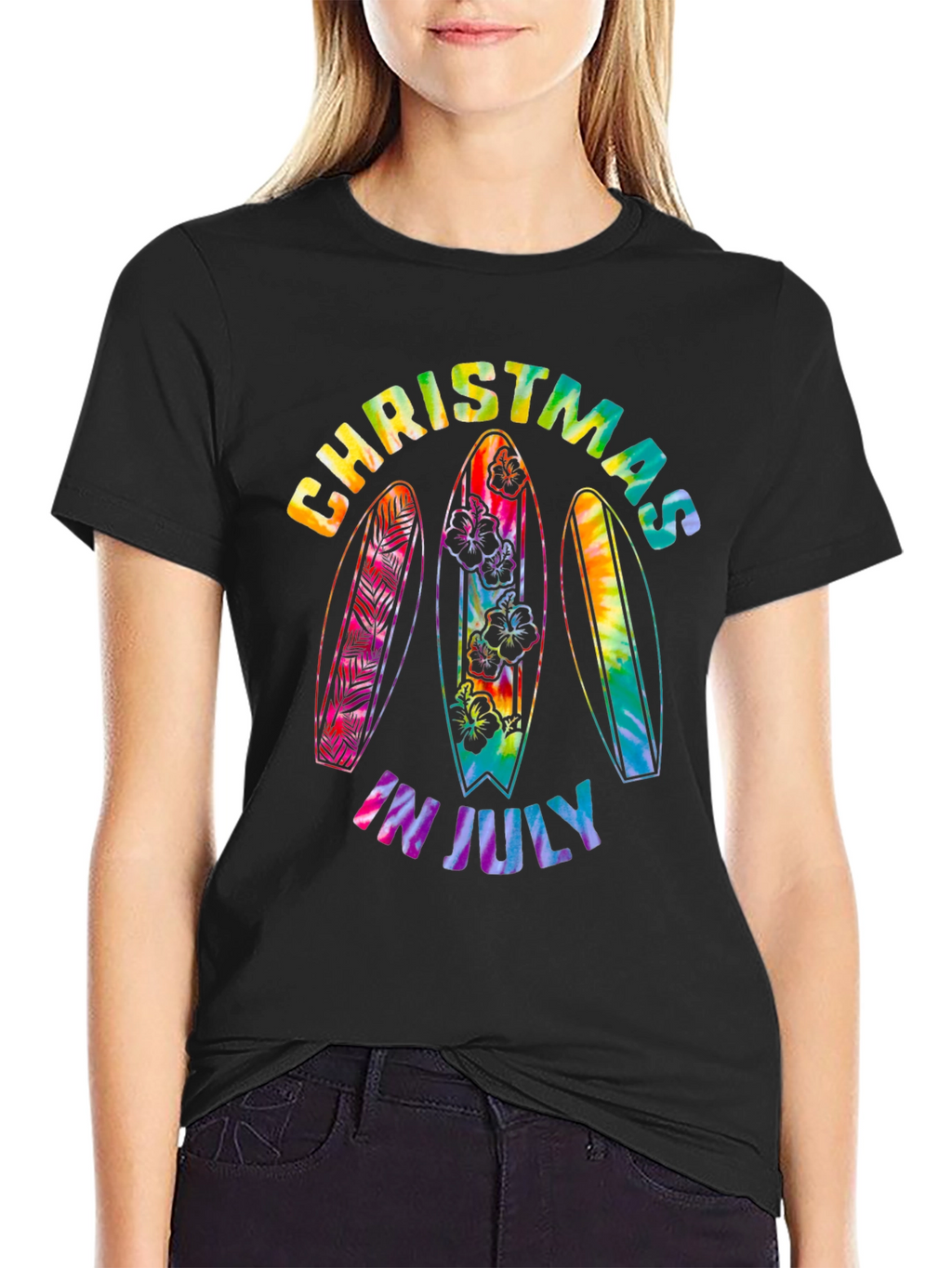 Christmas in July Surfboard T-Shirt