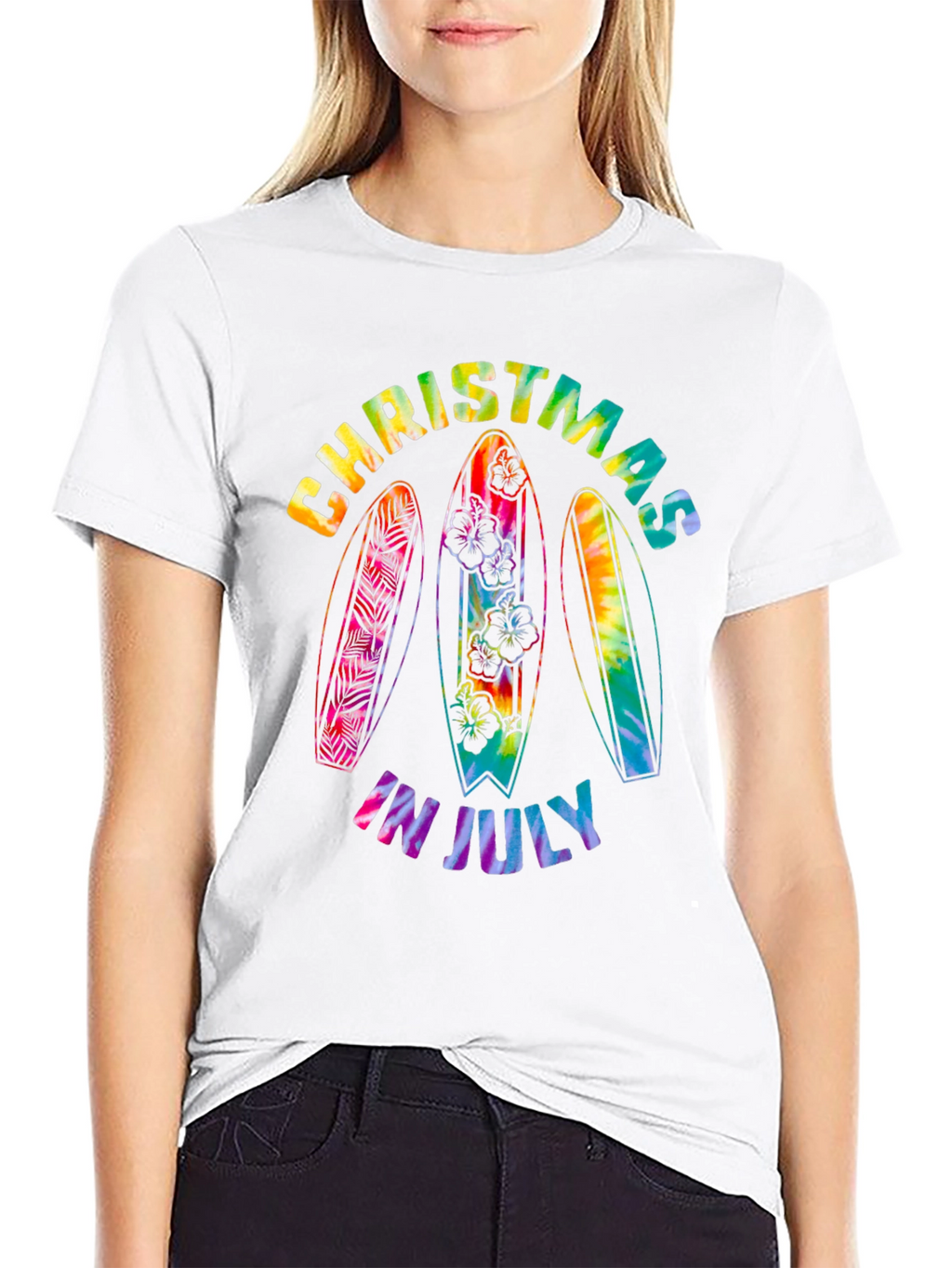 Christmas in July Surfboard T-Shirt