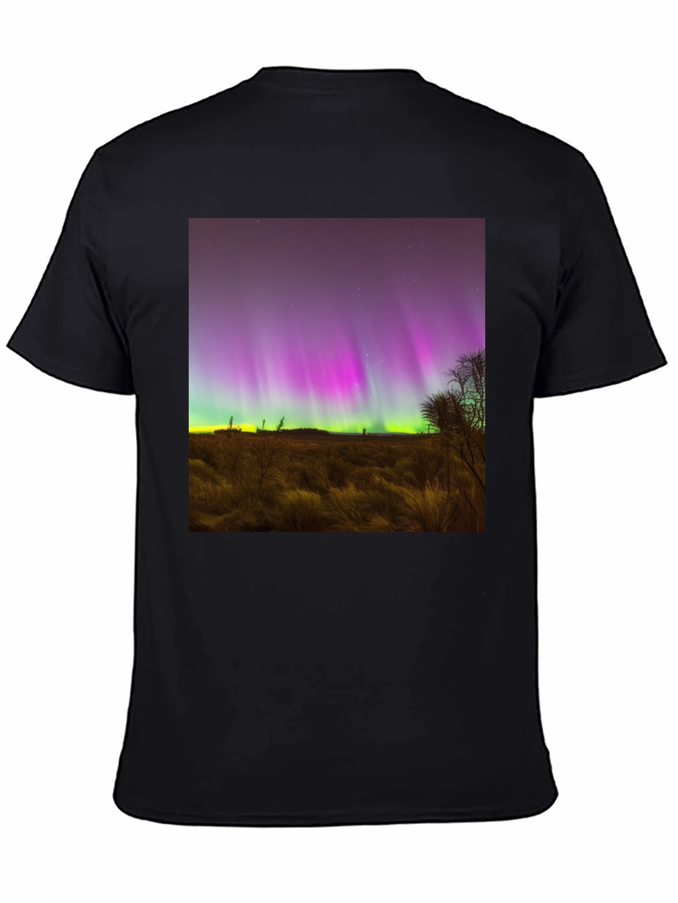 Aurora Borealis Graphic Tee - Night Sky T-Shirt