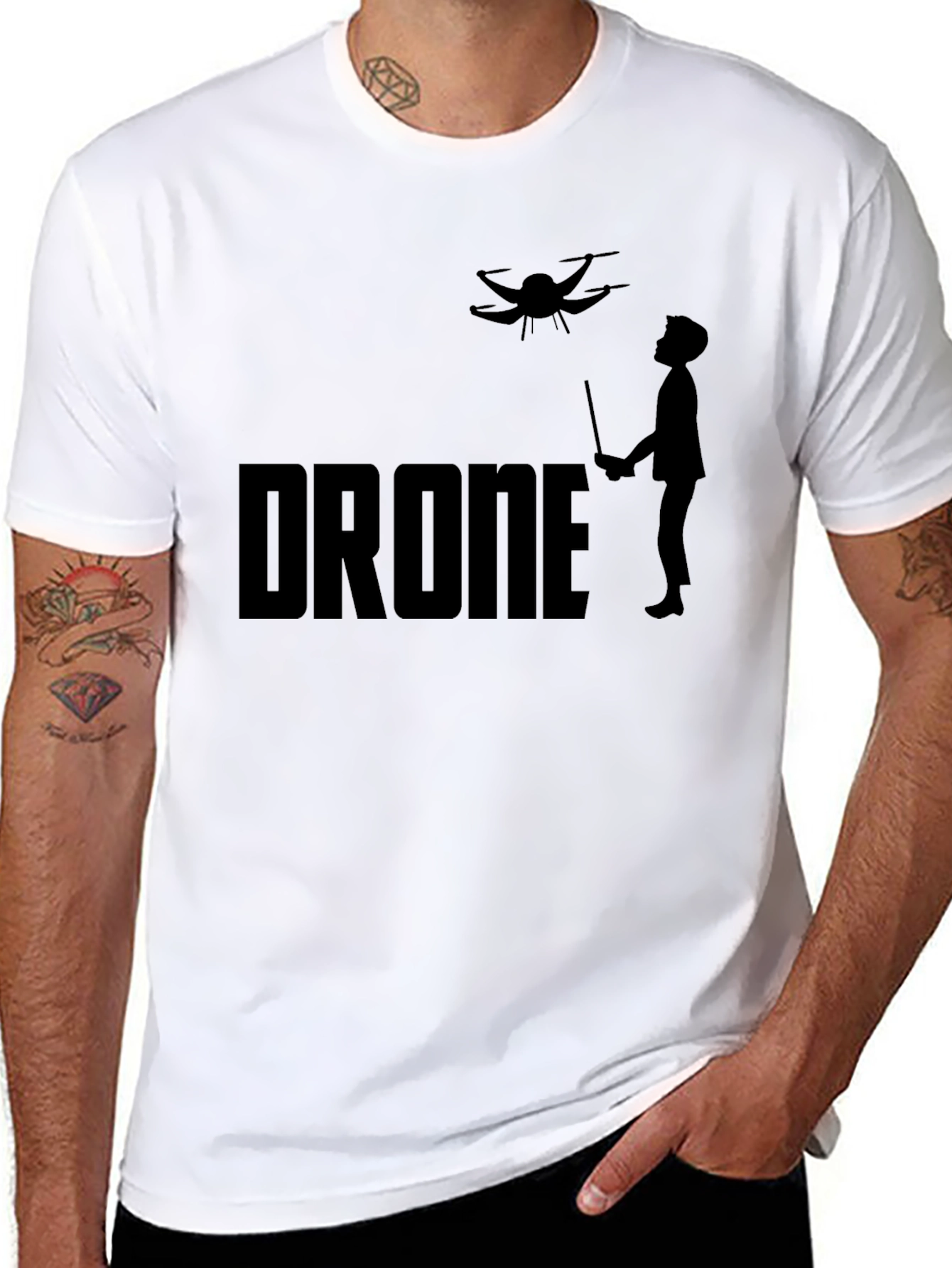 Drone Operator Graphic Tee - Black T-Shirt