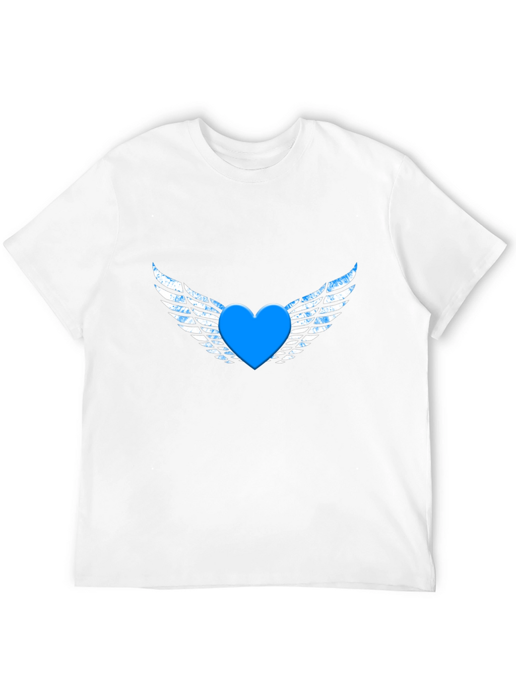 Heart with Wings Graphic Black T-Shirt