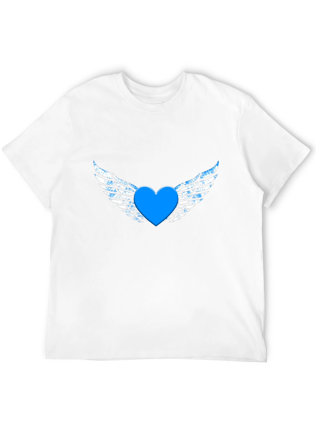 Heart with Wings Graphic Black T-Shirt