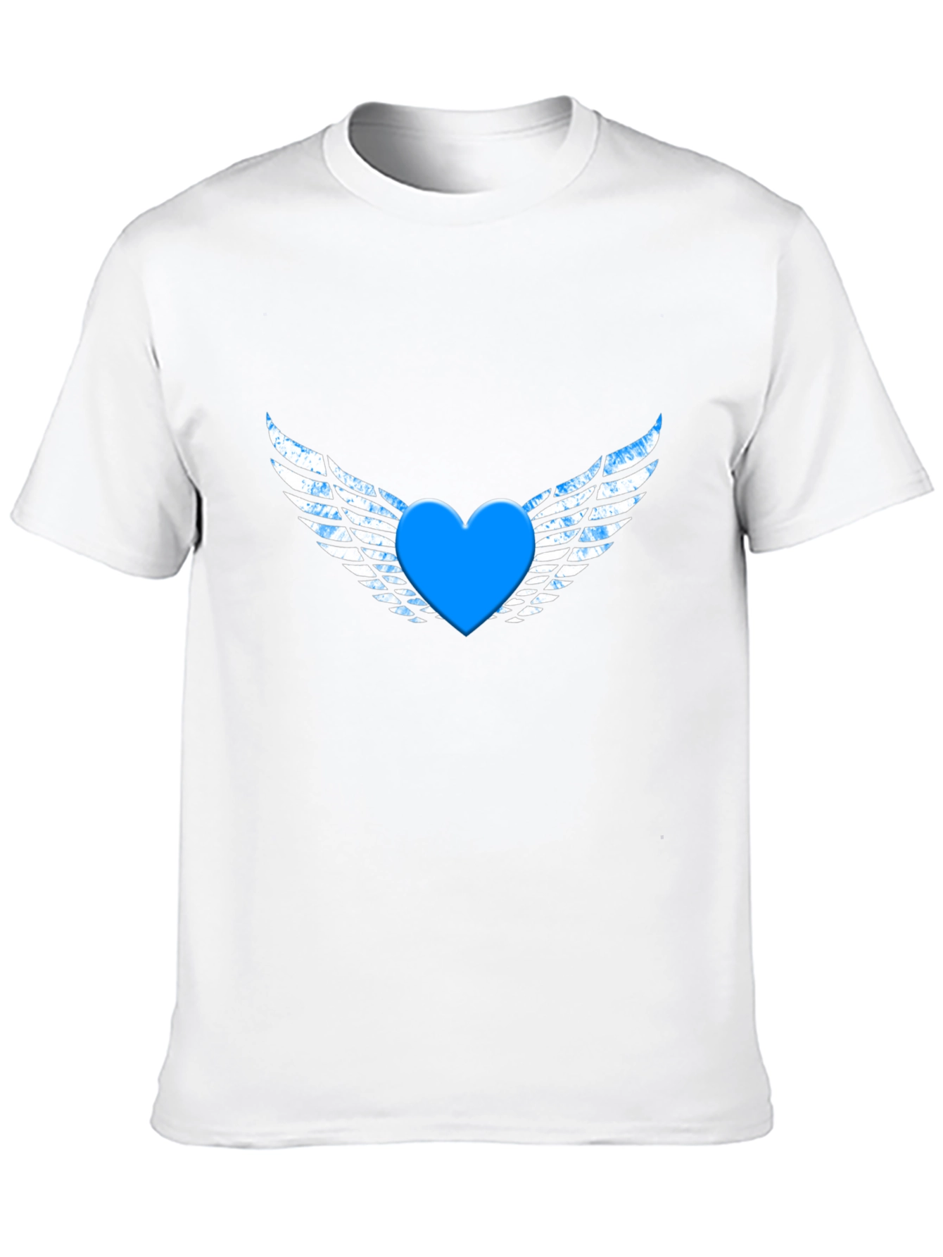 Heart with Wings Graphic Black T-Shirt