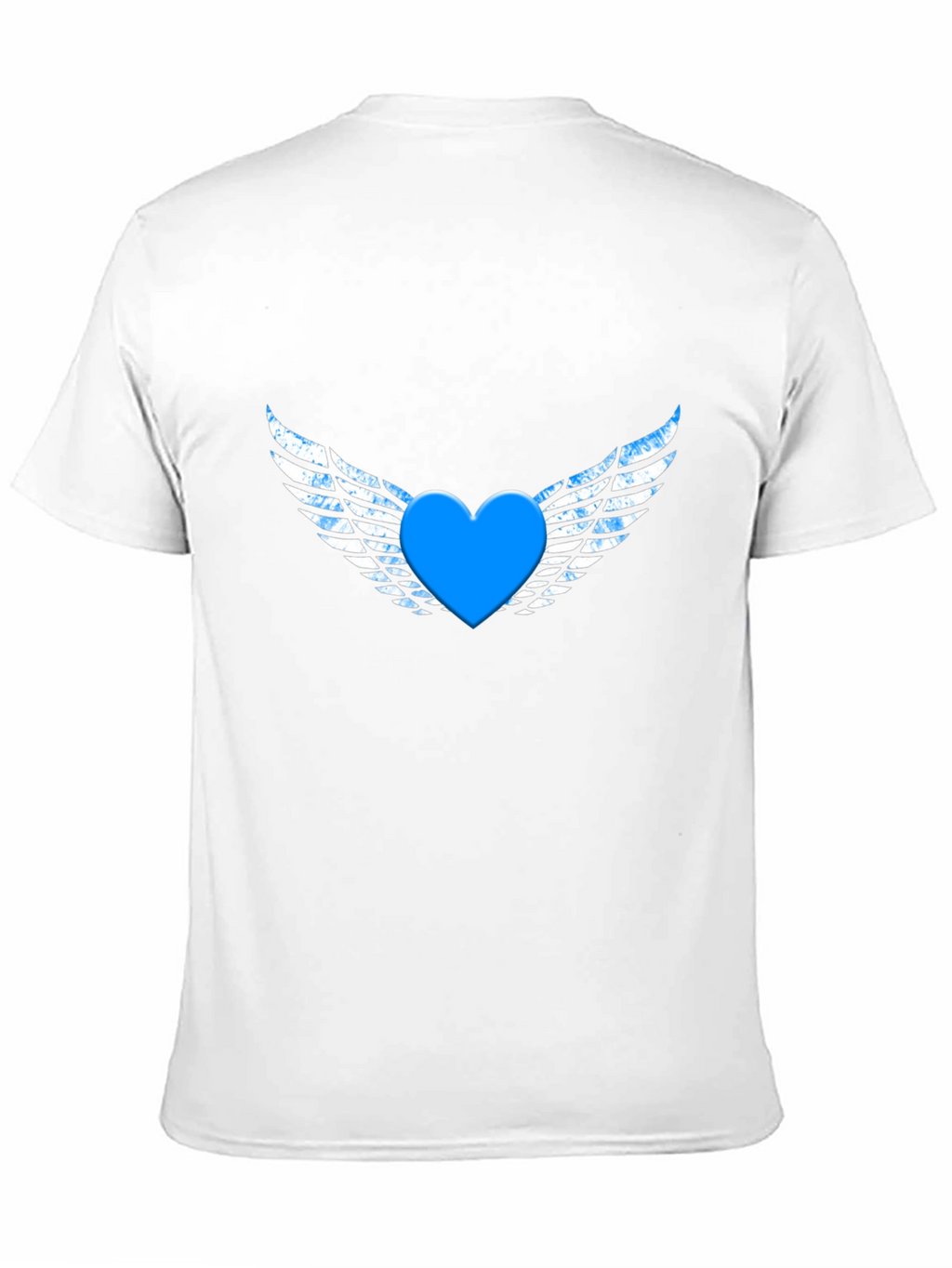 Heart with Wings Graphic Black T-Shirt