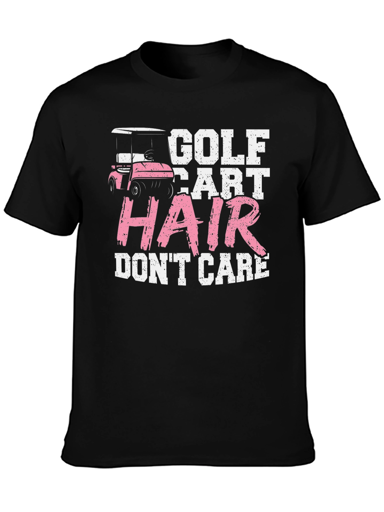 Golf Cart Hair Dont Care Tee