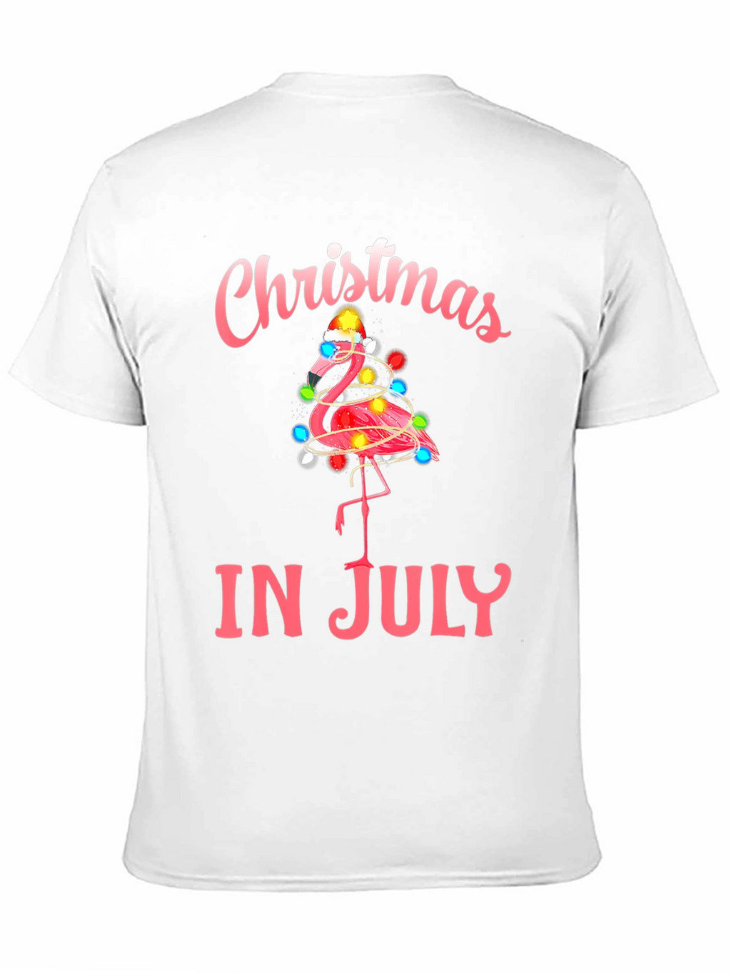 Christmas in July Flamingo T-Shirt