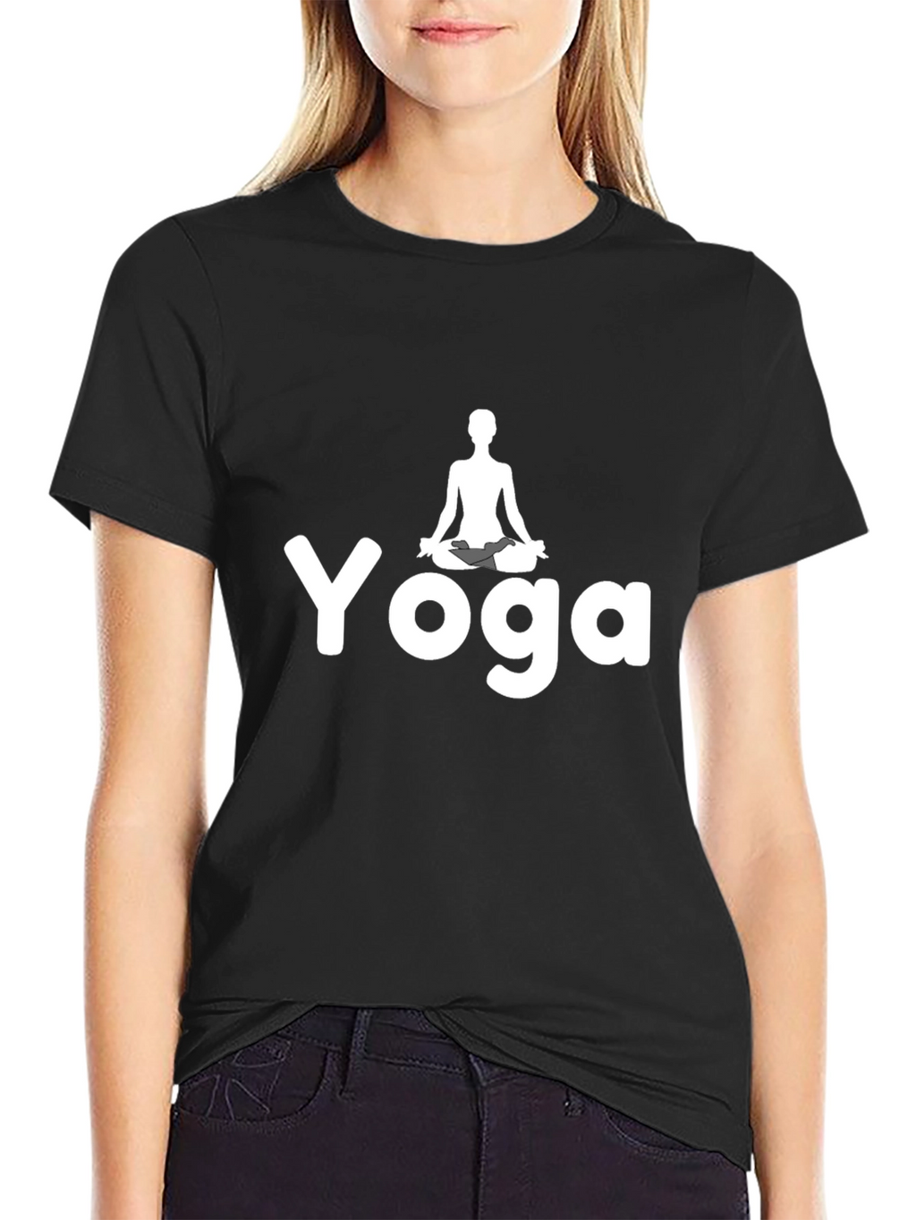 Yoga Graphic Black T-Shirt