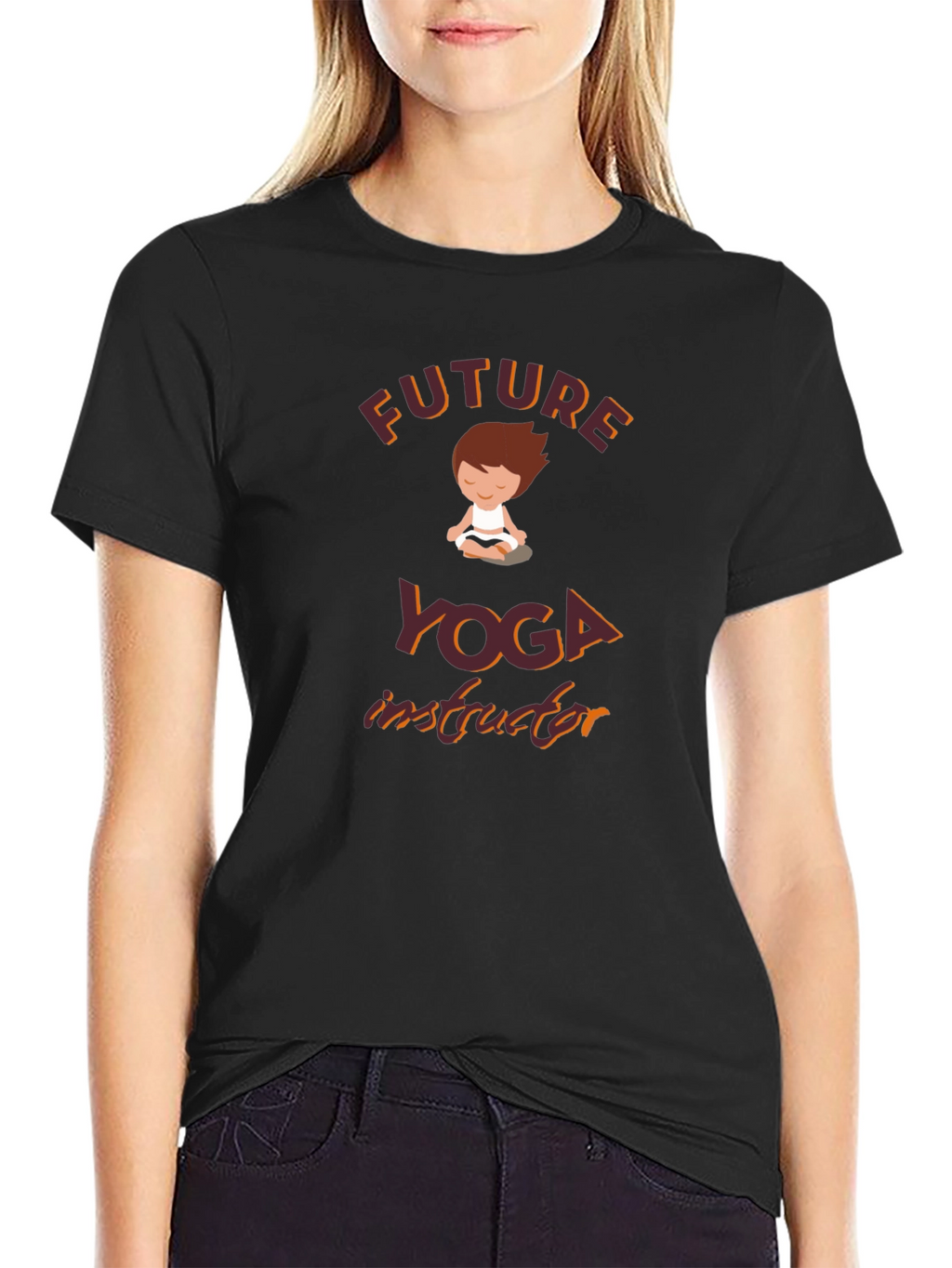 Future Yoga Instructor Black T-Shirt