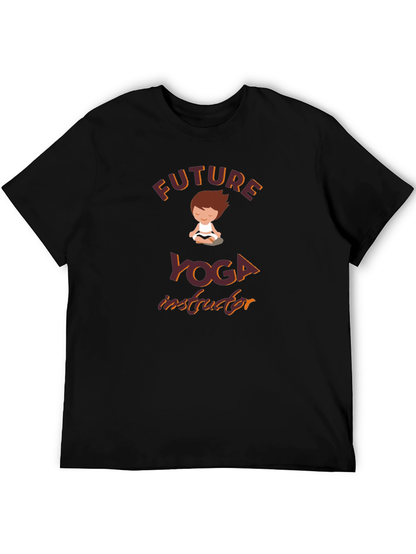 Future Yoga Instructor Black T-Shirt