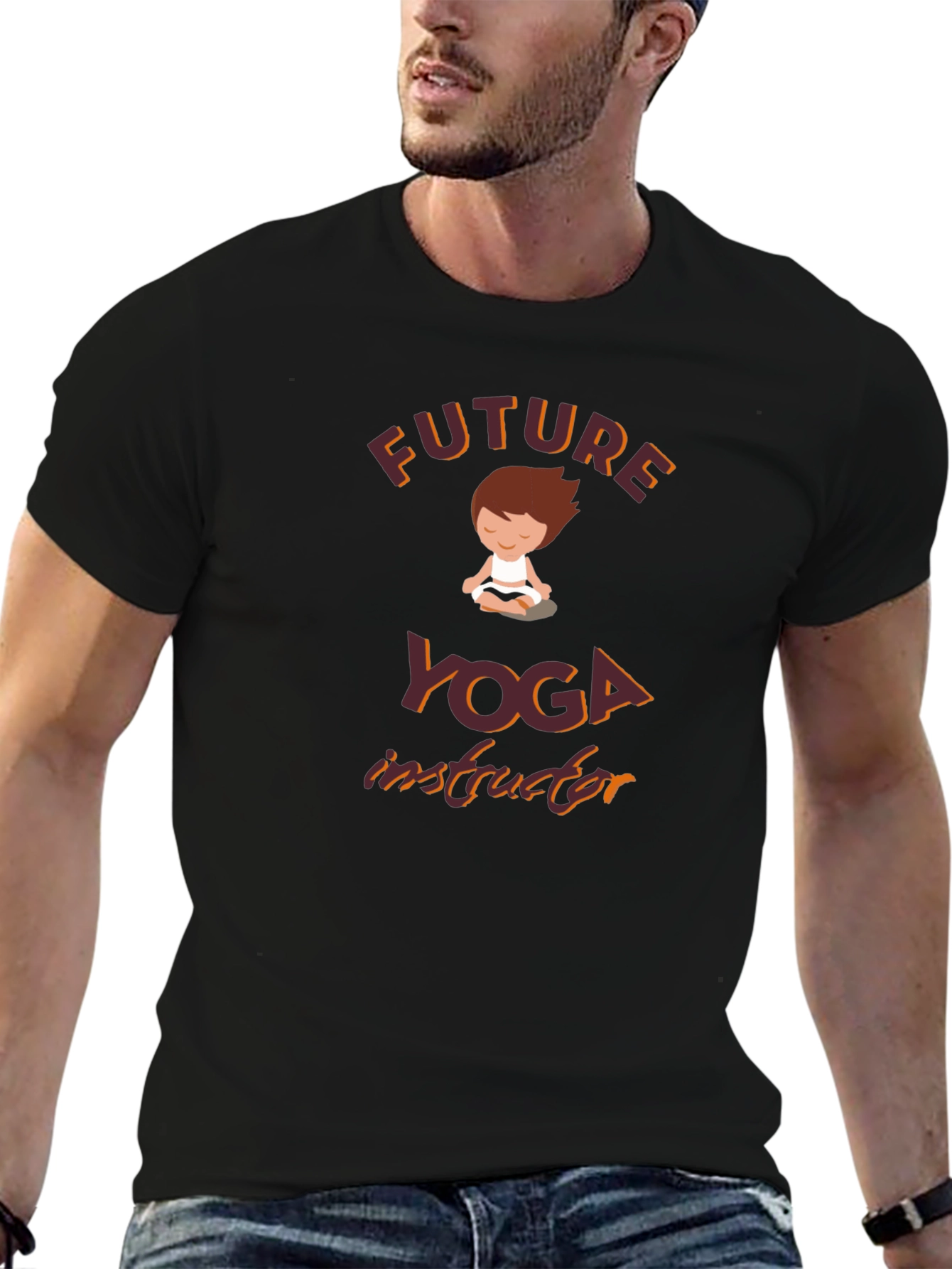 Future Yoga Instructor Black T-Shirt