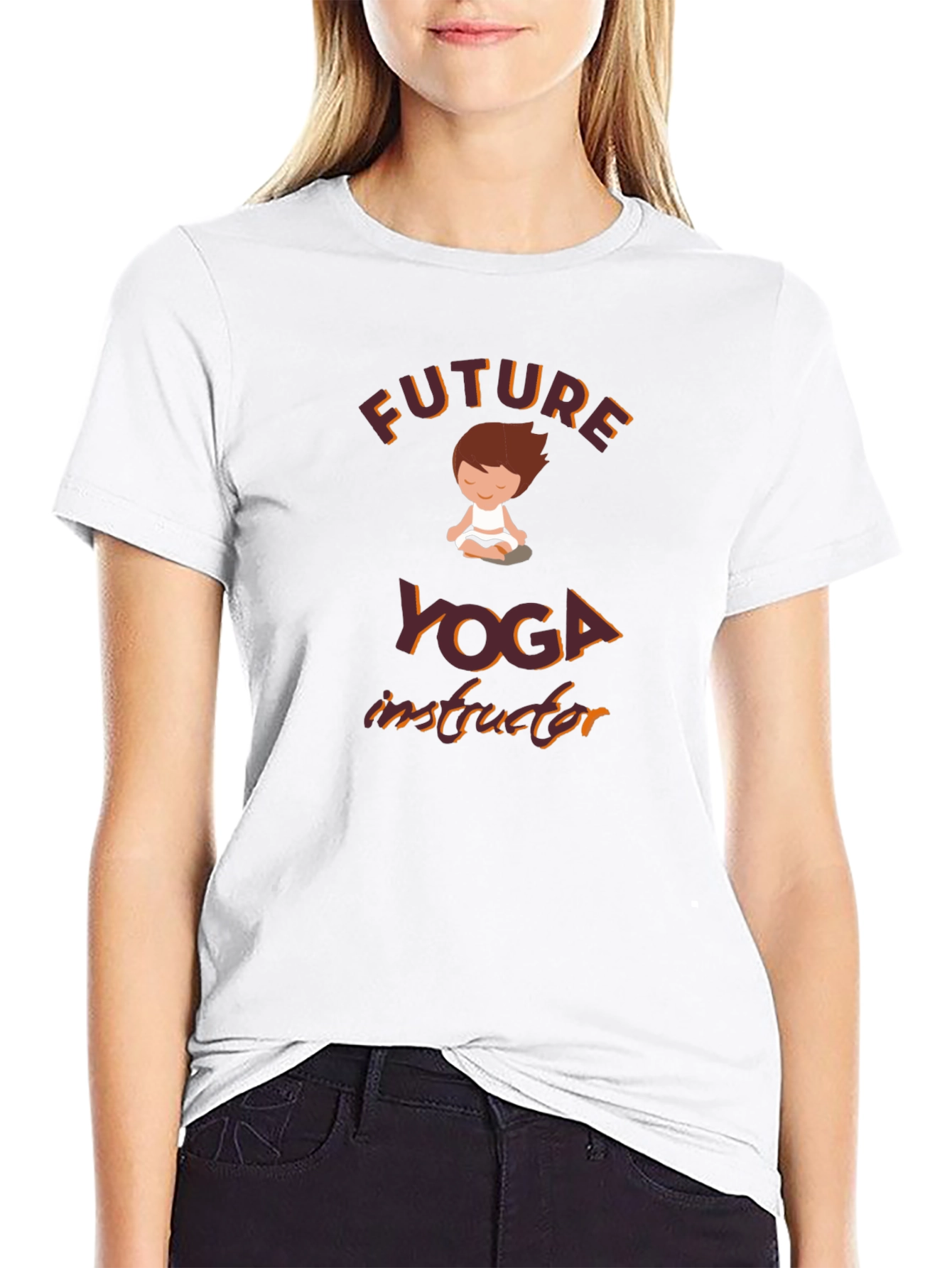 Future Yoga Instructor Black T-Shirt