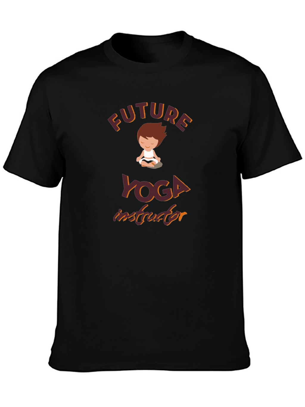 Future Yoga Instructor Black T-Shirt