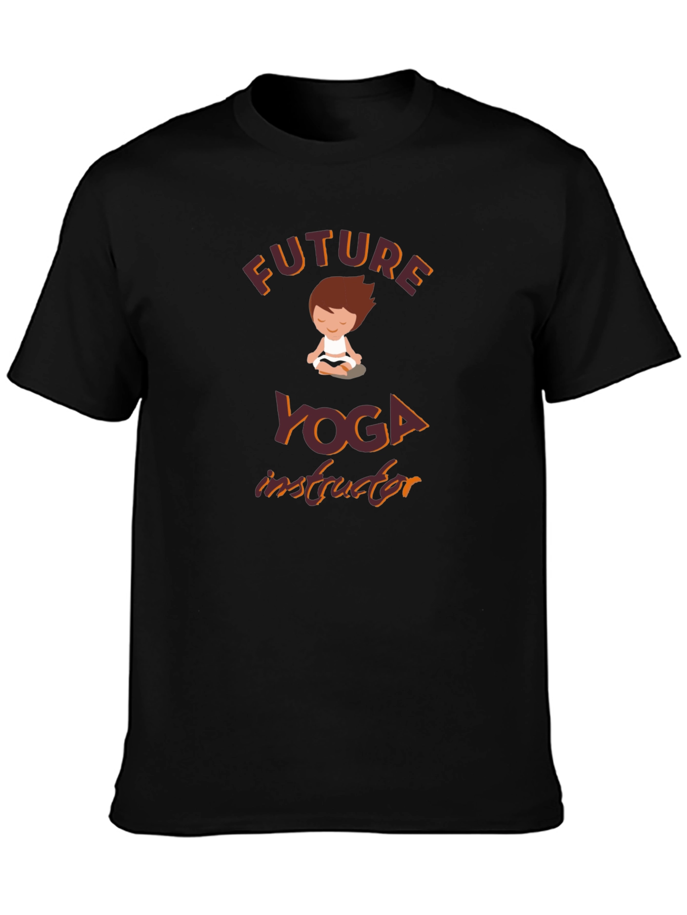 Future Yoga Instructor Black T-Shirt