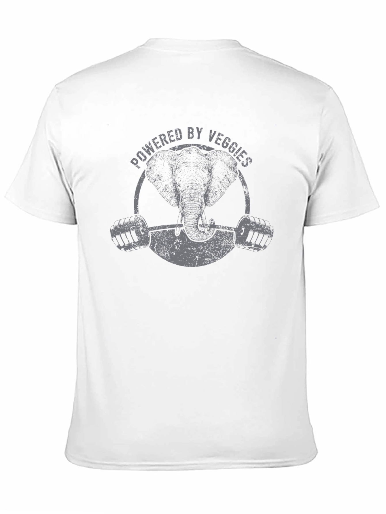 Powered By Veggies Elephant Gym T-Shirt
