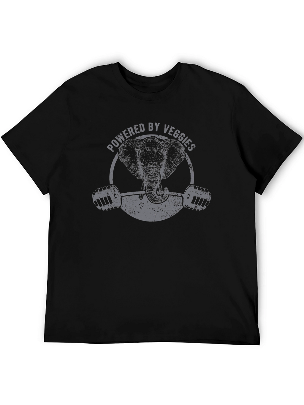 Powered By Veggies Elephant Gym T-Shirt