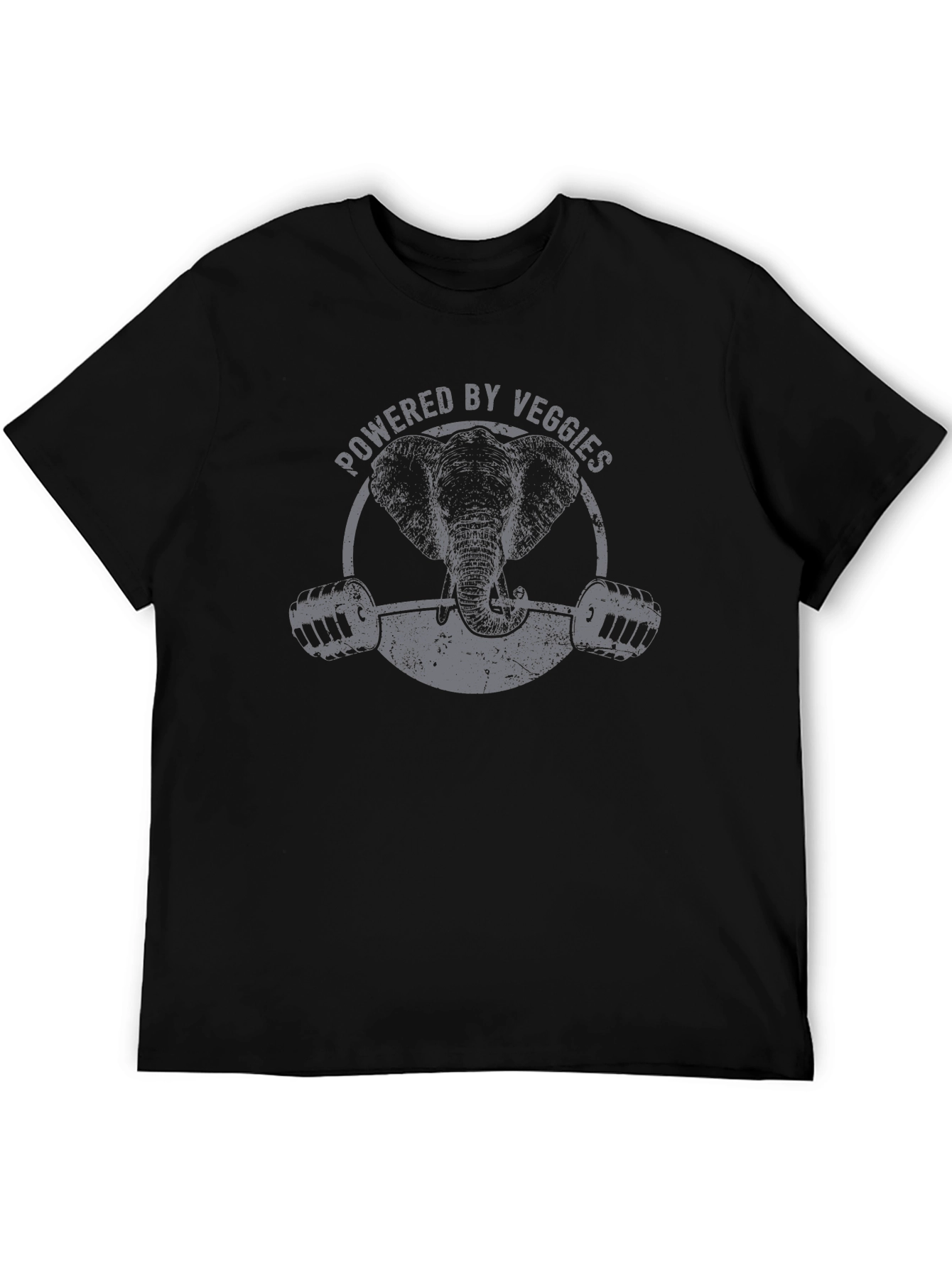 Powered By Veggies Elephant Gym T-Shirt