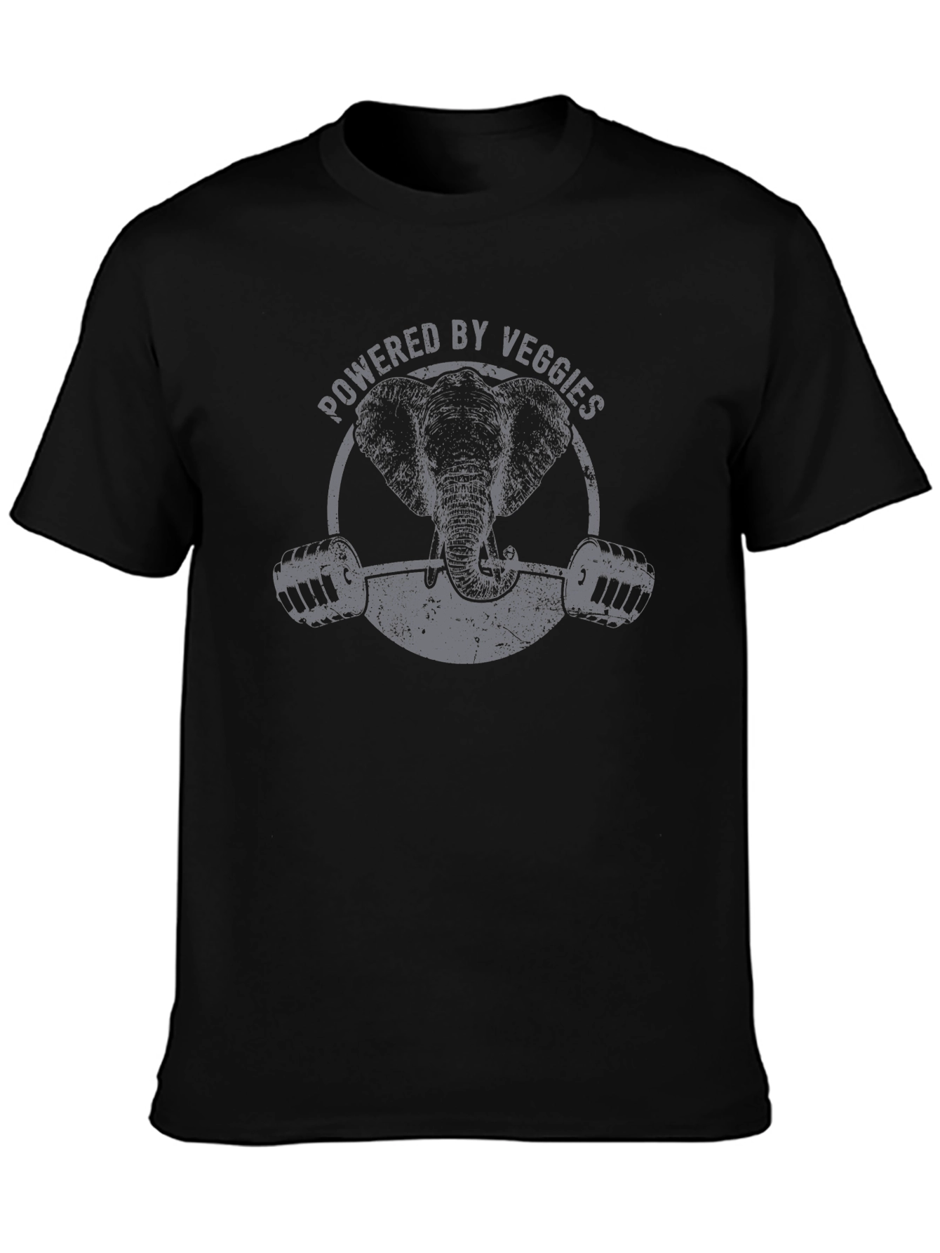 Powered By Veggies Elephant Gym T-Shirt