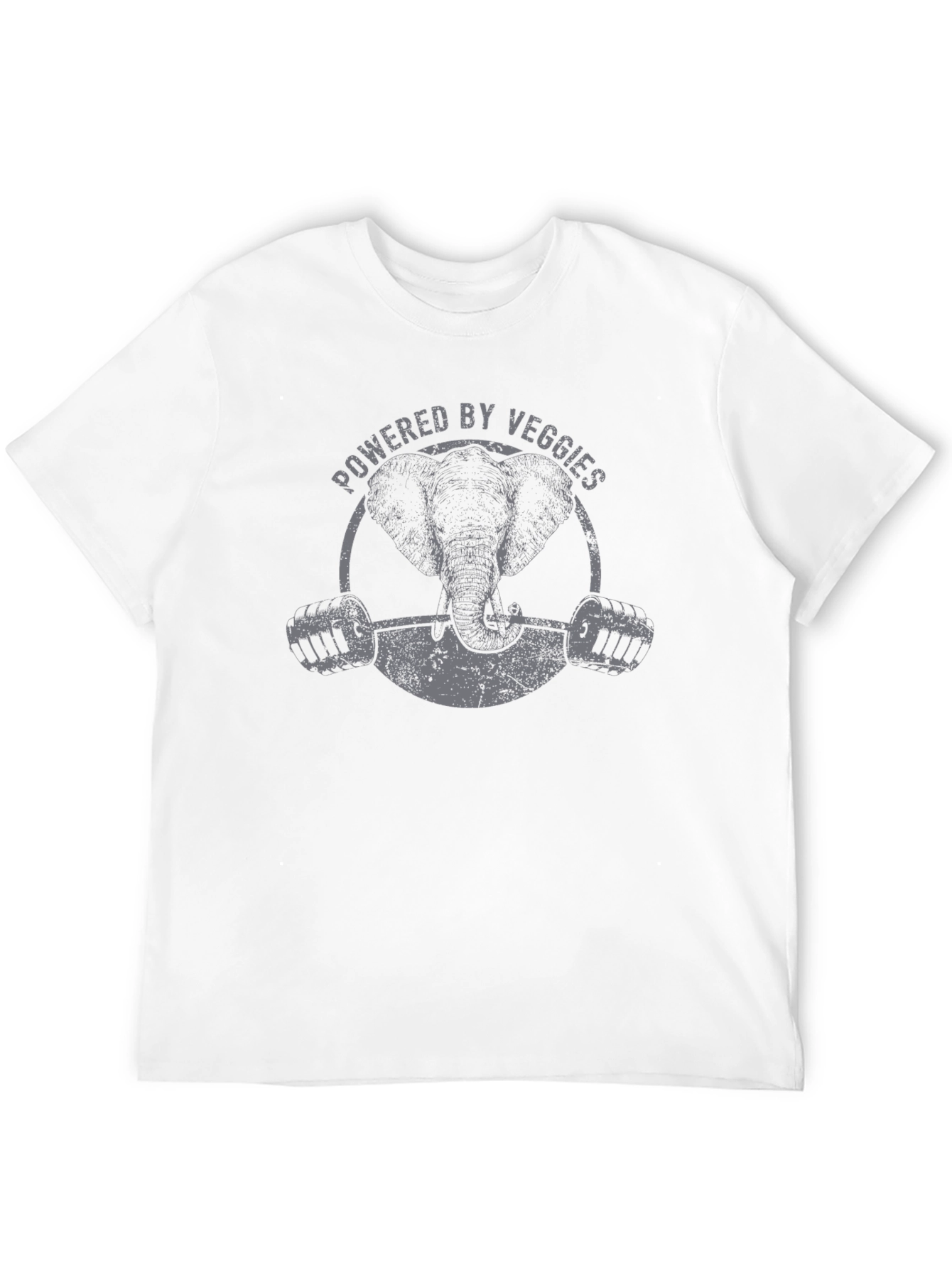 Powered By Veggies Elephant Gym T-Shirt