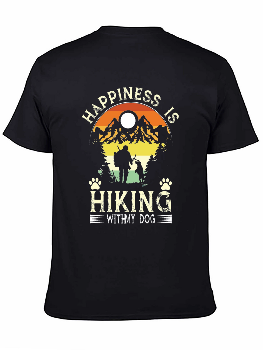 Happiness is Hiking with My Dog T-Shirt
