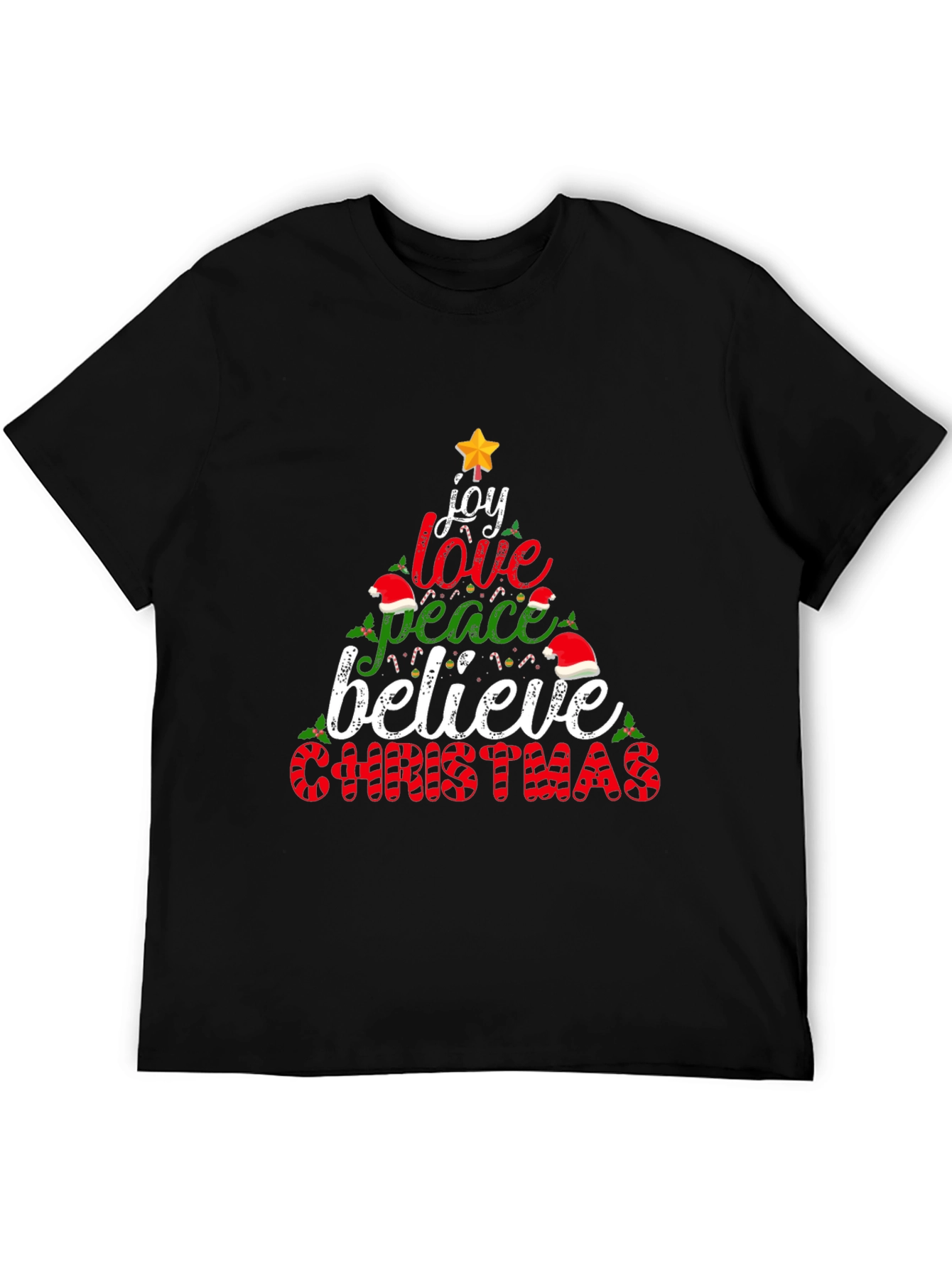 Christmas Joy Love Peace Believe T-Shirt