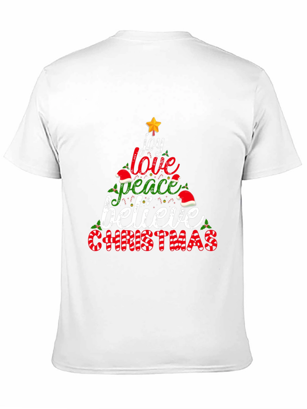 Christmas Joy Love Peace Believe T-Shirt