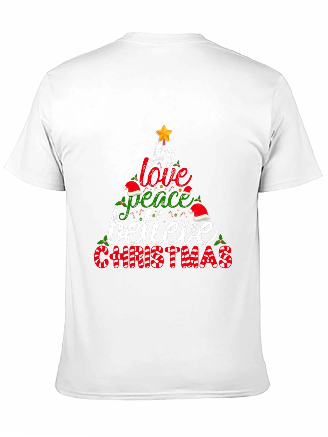 Christmas Joy Love Peace Believe T-Shirt
