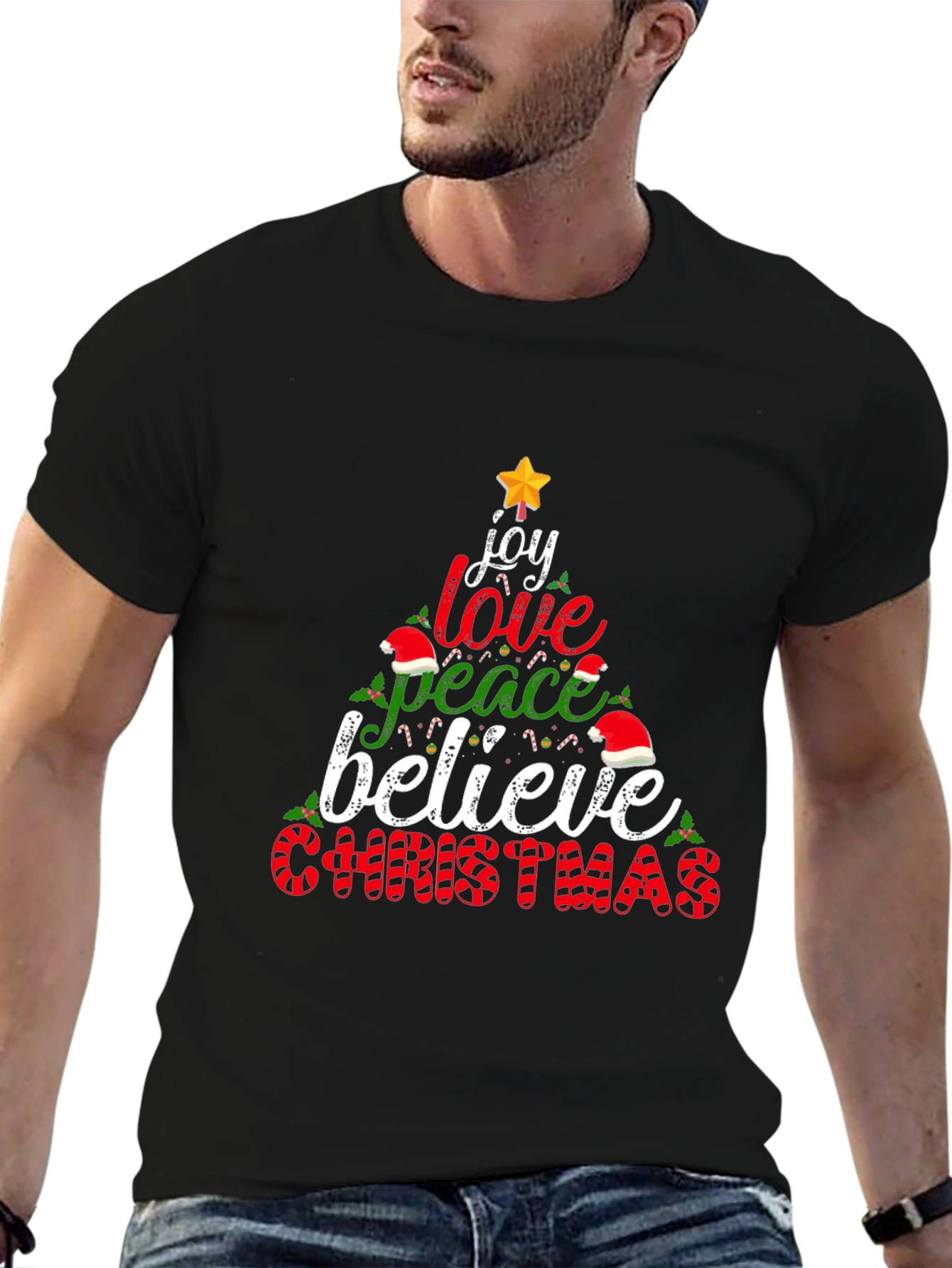 Christmas Joy Love Peace Believe T-Shirt