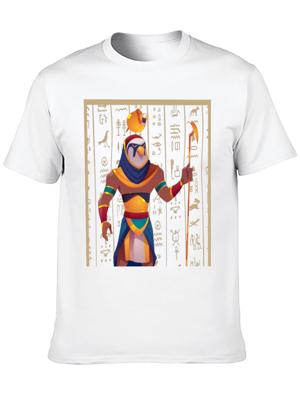 Egyptian God Graphic Tee - Black Cotton Blend